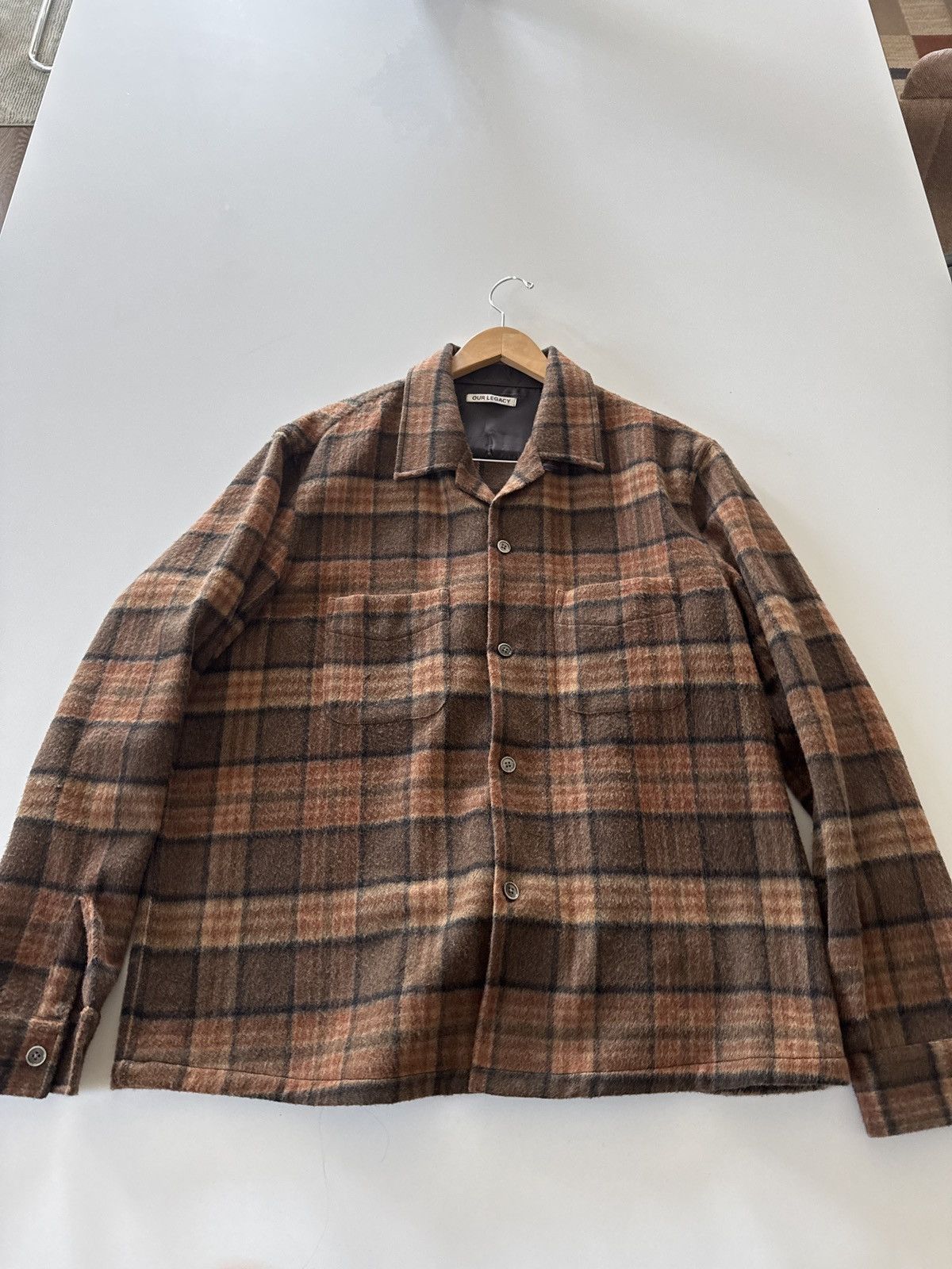 Our Legacy Heusen Shirt in Plaid Virgin Wool
