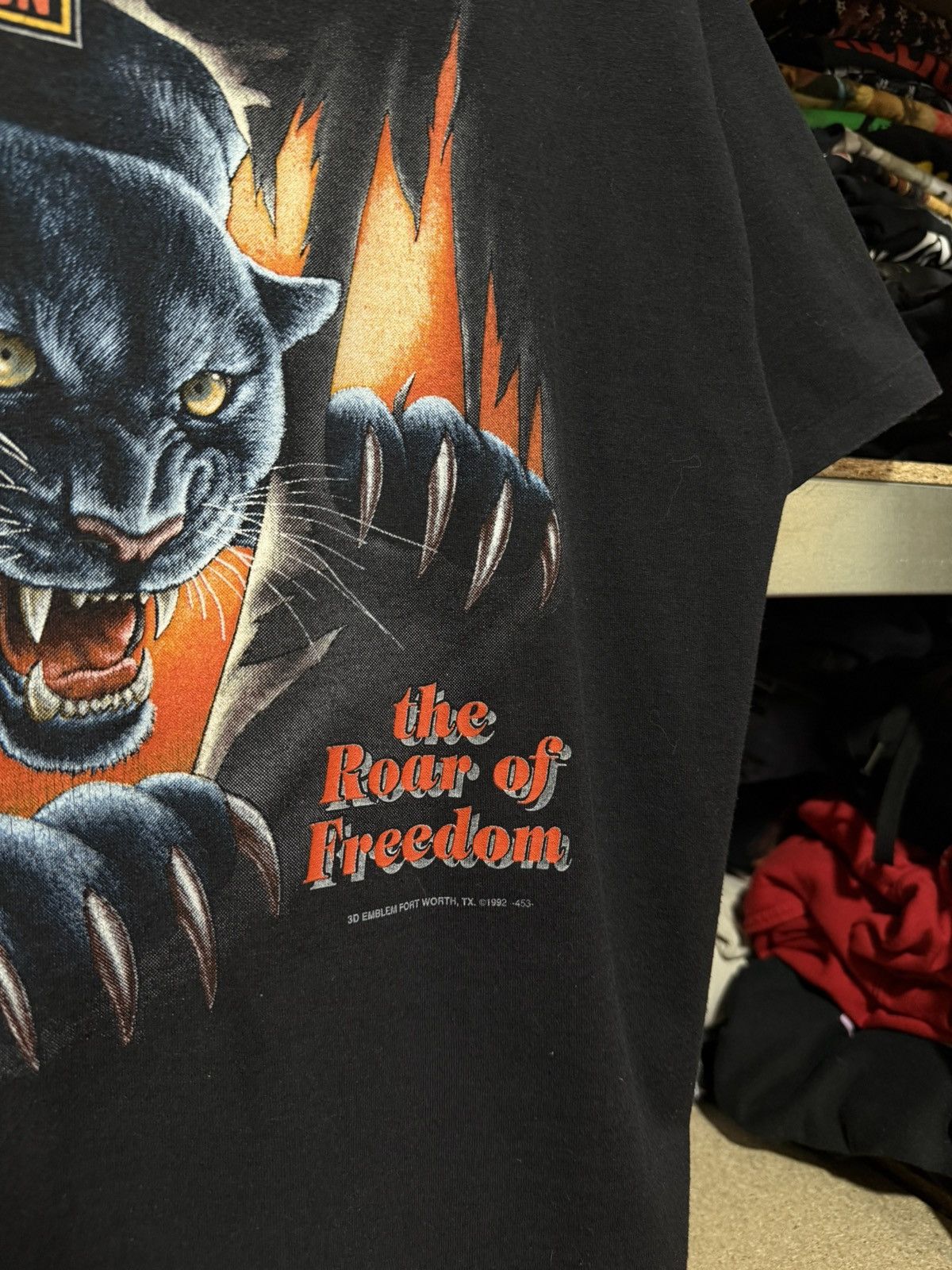 Harley Davidson × Vintage Vintage Harley Davidson 3D Emblem 1992 Roar Of Freedom Tee Size US XL / EU 56 / 4 - 4 Thumbnail