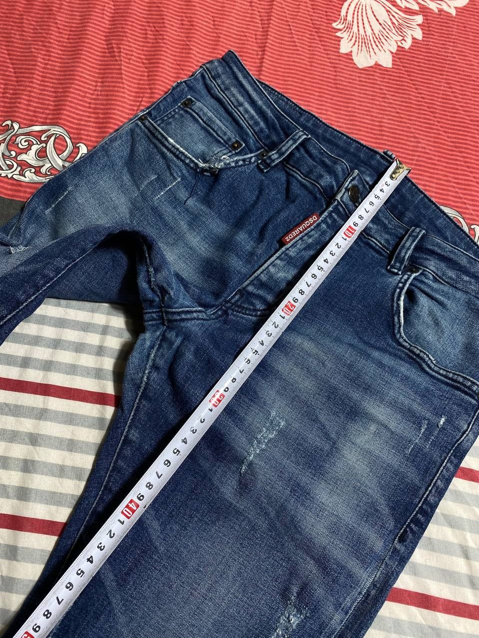 Dsquared2 × Japanese Brand Crazy Crash Dirty Baggy Faded Jean Japan Avant Garde Style Size US 32 / EU 48 - 6 Thumbnail