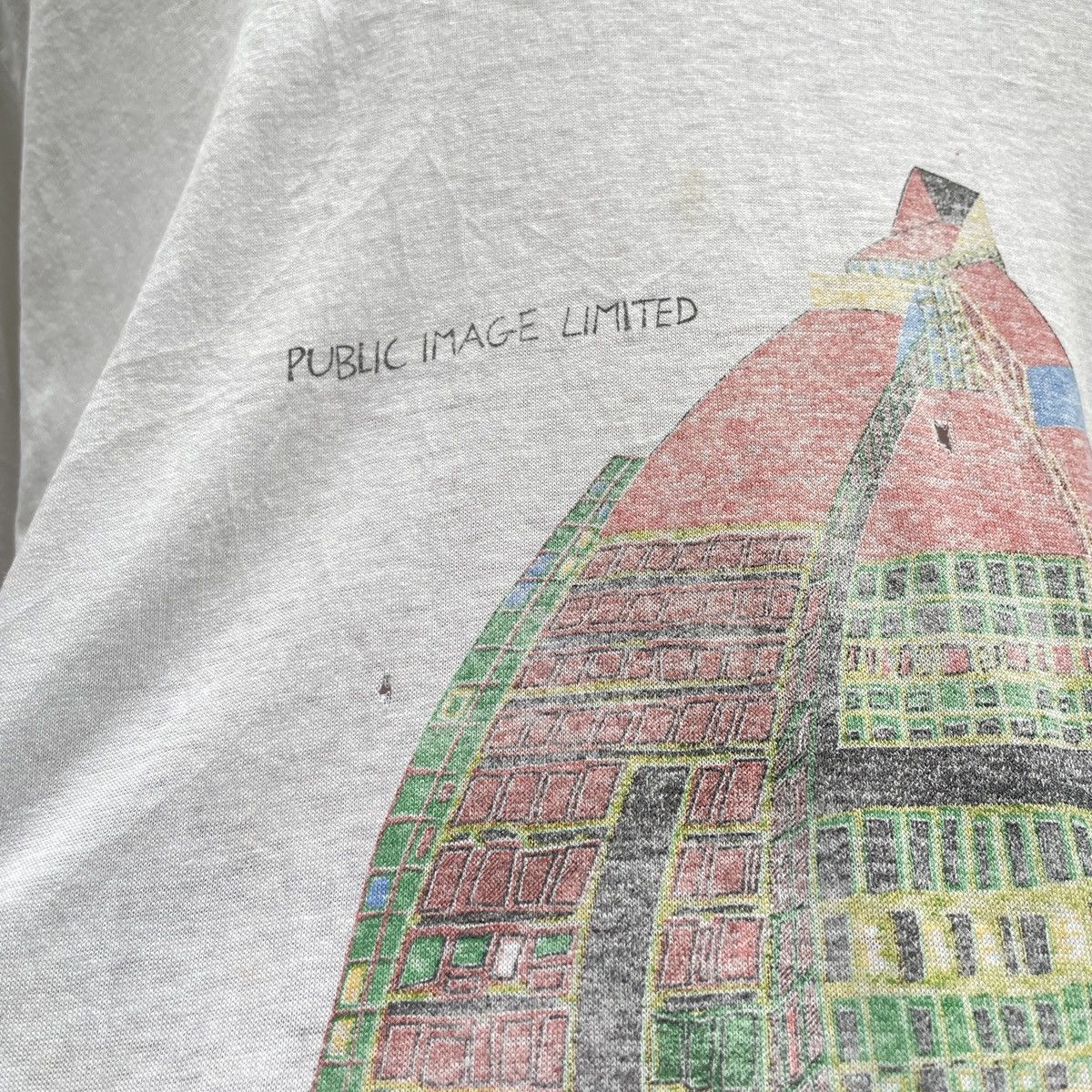 Band Tees Vintage PIL Public Image Ltd. Happy? T-Shirt Size US XL / EU 56 / 4 - 16 Thumbnail