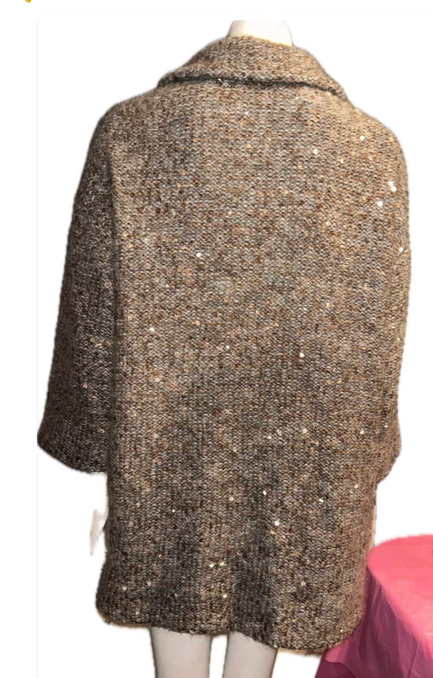 Brunello Cucinelli Brunello Cucinelli Tweed Pattern Fur Coat - Grey Coats,... Size S / US 4 / IT 40 - 4 Thumbnail