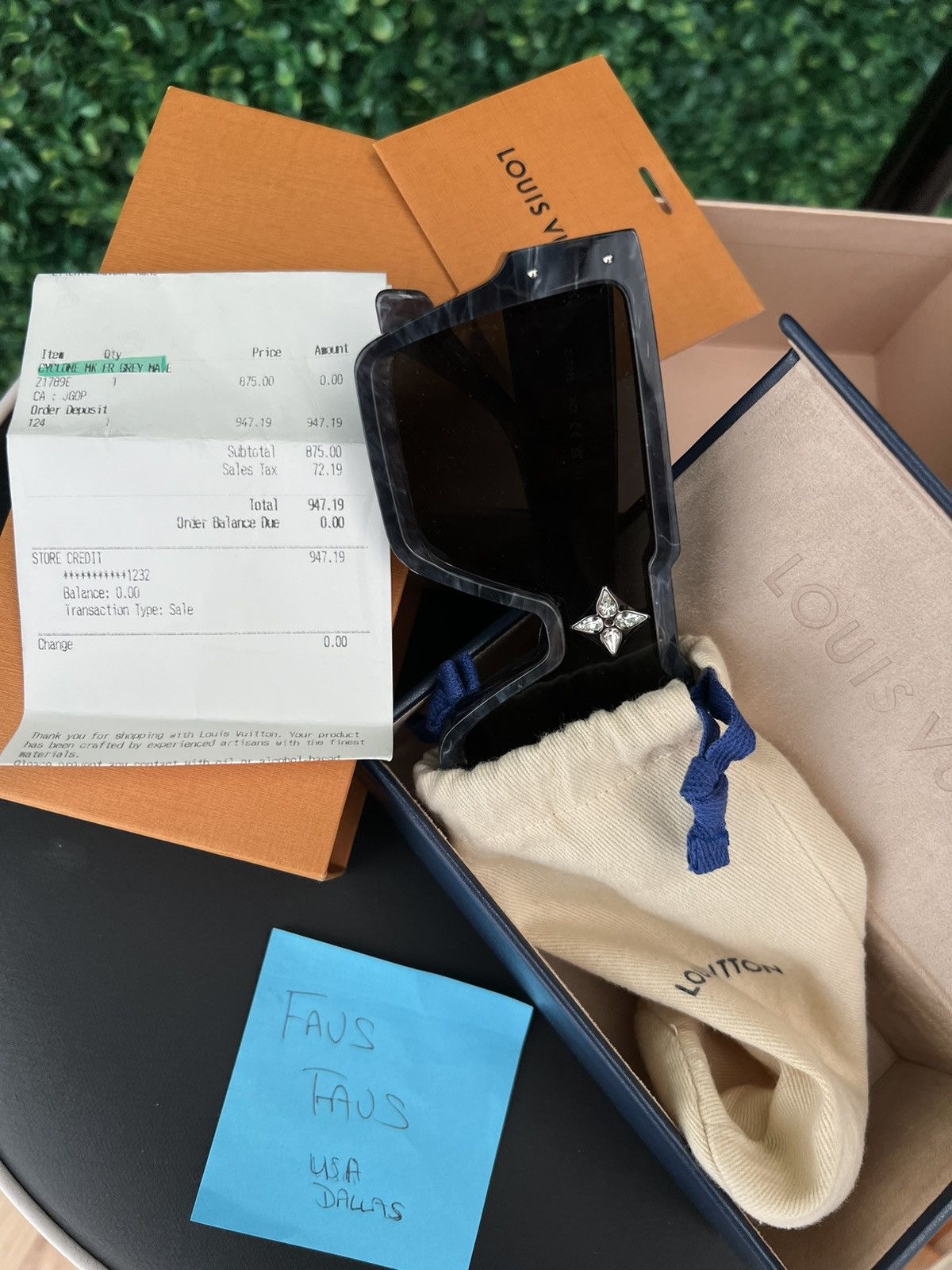 Louis Vuitton LV Cyclone Glasses (RARE MARBLE) Size ONE SIZE - 2 Thumbnail