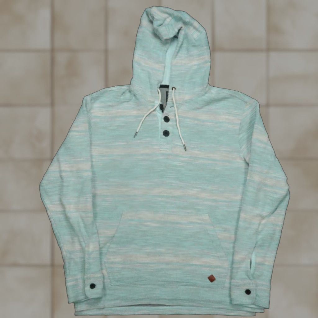 Vintage Baja Llama Hoodie Mens Large Blue Pullover Midweight Paamul Poncho French Terry Size US L / EU 52-54 / 3 - 1 Thumbnail