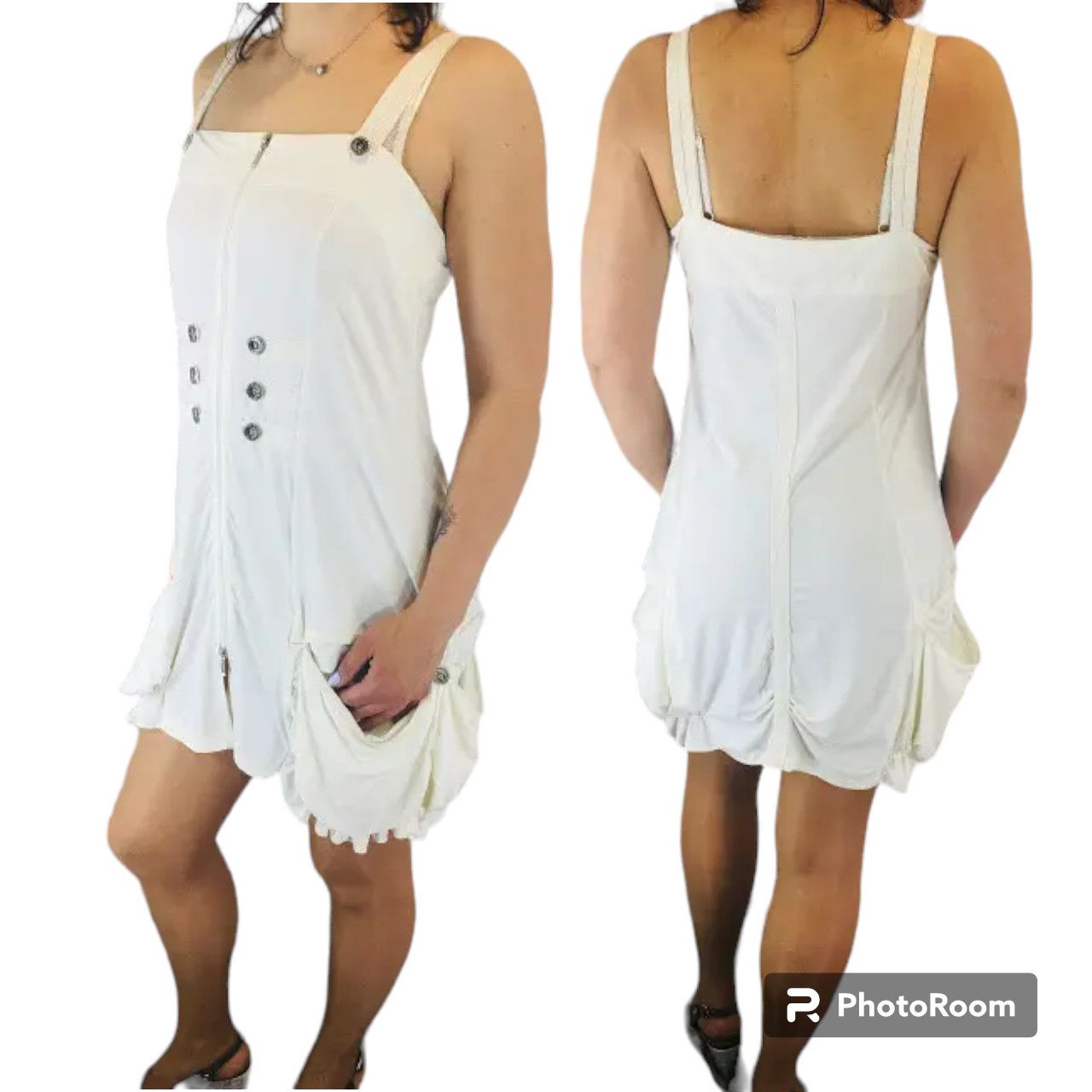 Other White Avant Garde Sundress Sz M NEW Size M / US 6-8 / IT 42-44 - 1 Thumbnail