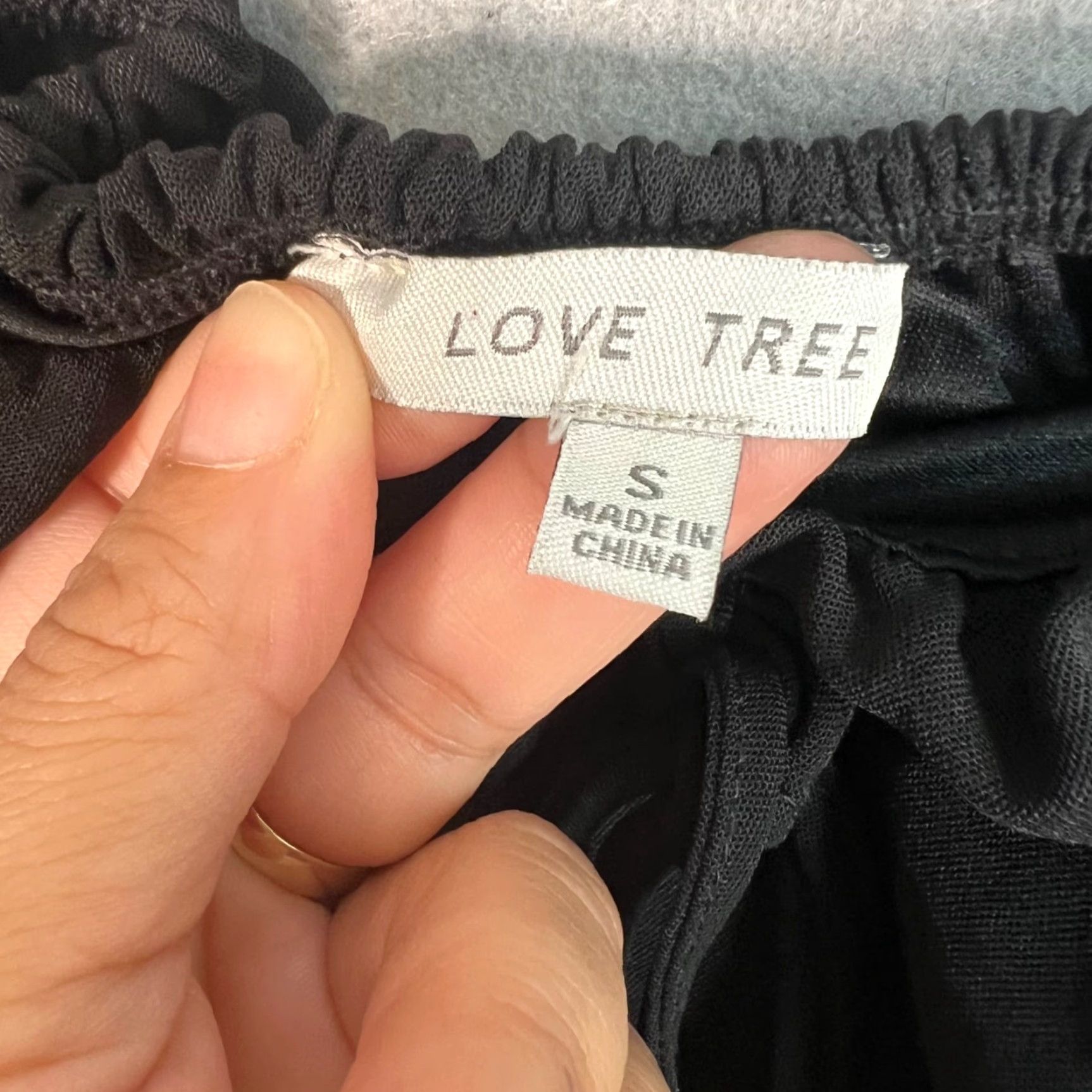 Vintage Love Tree Dress Womens Small Black Puff Sleeve Smocked Bodycon Dress Size S / US 4 / IT 40 - 3 Thumbnail