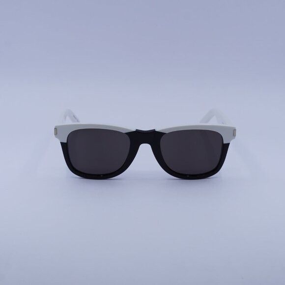Saint Laurent Paris Saint Laurent SL51 049 Sunglasses White/Black Square Frame Size ONE SIZE - 4 Thumbnail