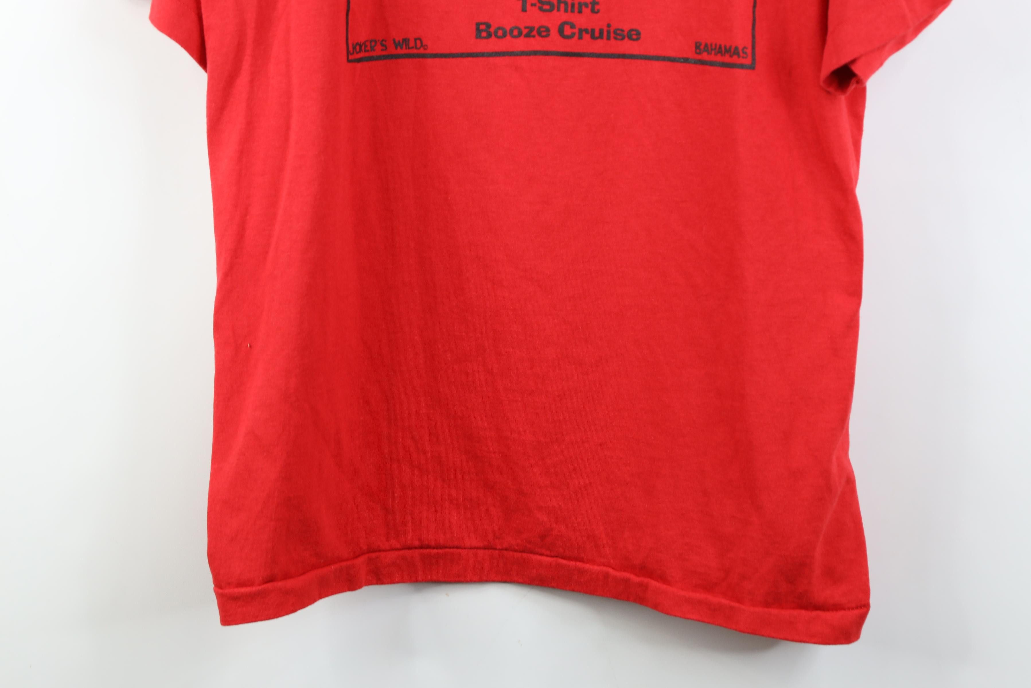 Vintage Vintage 90s Streetwear I No Want No Bahamas T-Shirt Red USA Size US XL / EU 56 / 4 - 3 Thumbnail