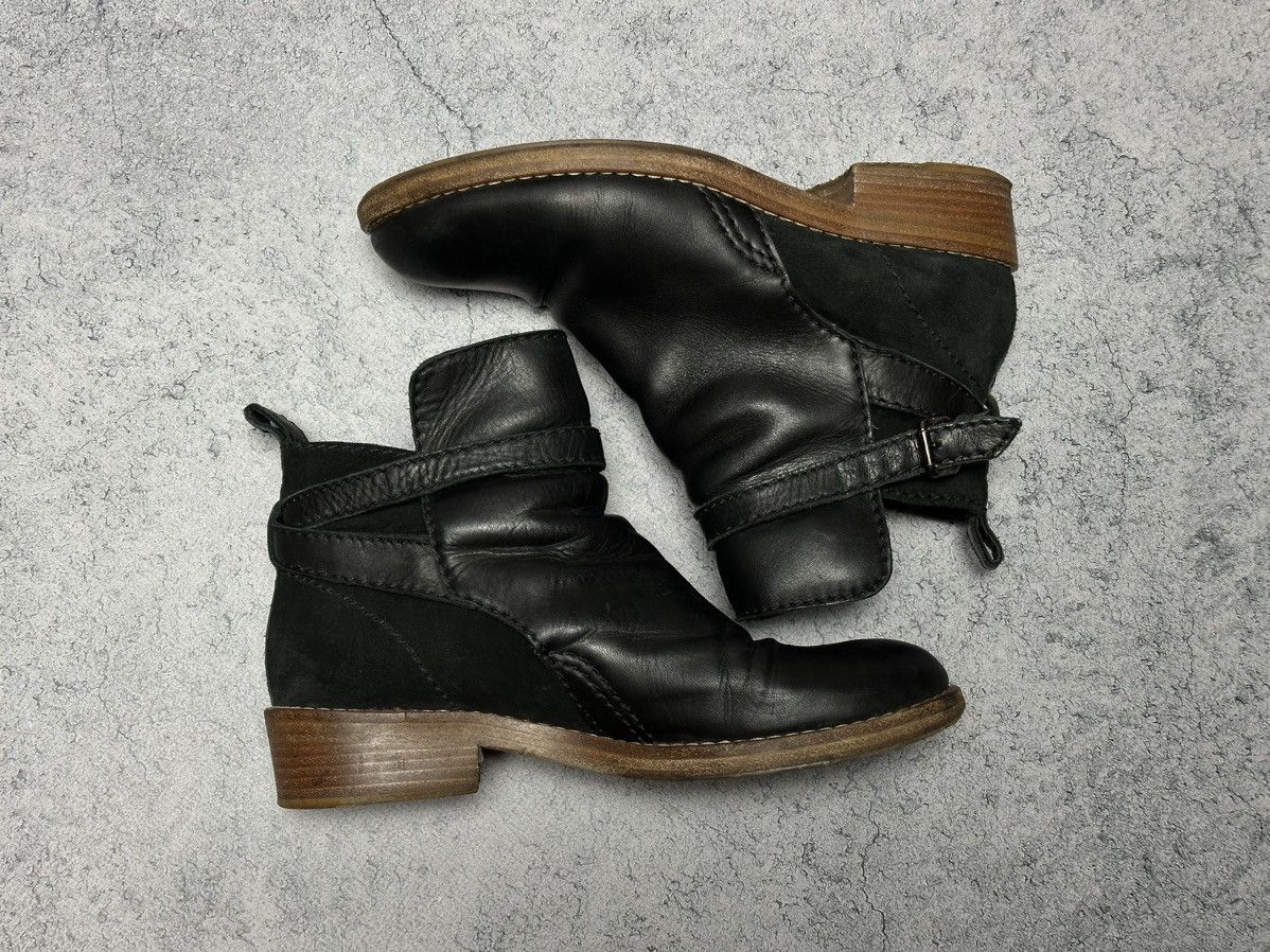 Acne Studios Acne Black Leather Ankle Boots Size US 8 / IT 38 - 3 Thumbnail