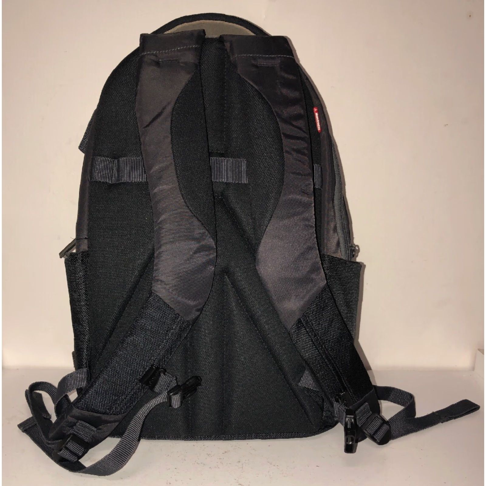 Vintage Manfrotto Backpack Mens Gray/Black Multi Pocket Backpack Size ONE SIZE - 4 Thumbnail