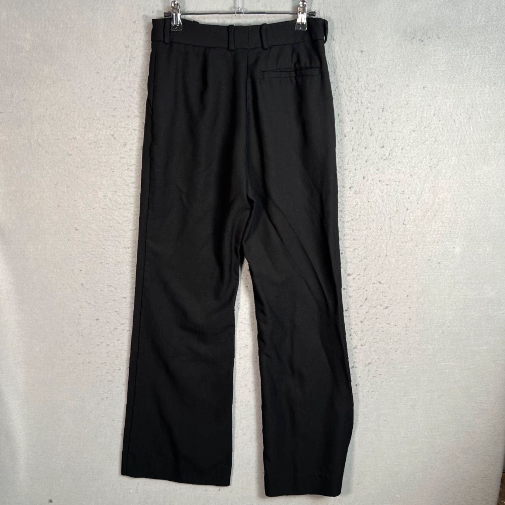 Nordstrom Nordstrom Womens Size 4 Wide Leg Black Dress Pants Polyester Blend Size 27" / US 4 / IT 40 - 2 Thumbnail