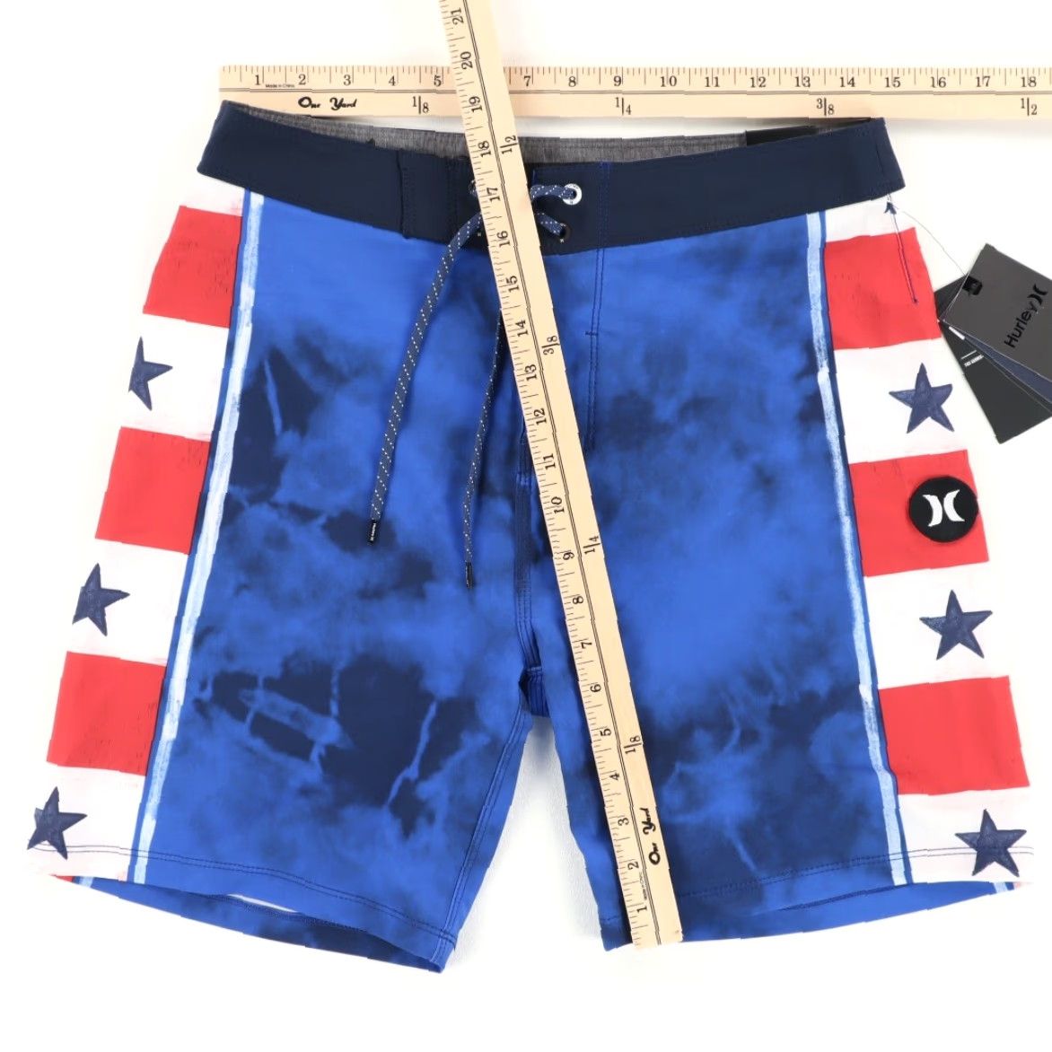 Hurley Hurley Andido Pro USA 18" Board Shorts Blue Colorblock Men's 28 Size US 28 / EU 44 - 3 Thumbnail