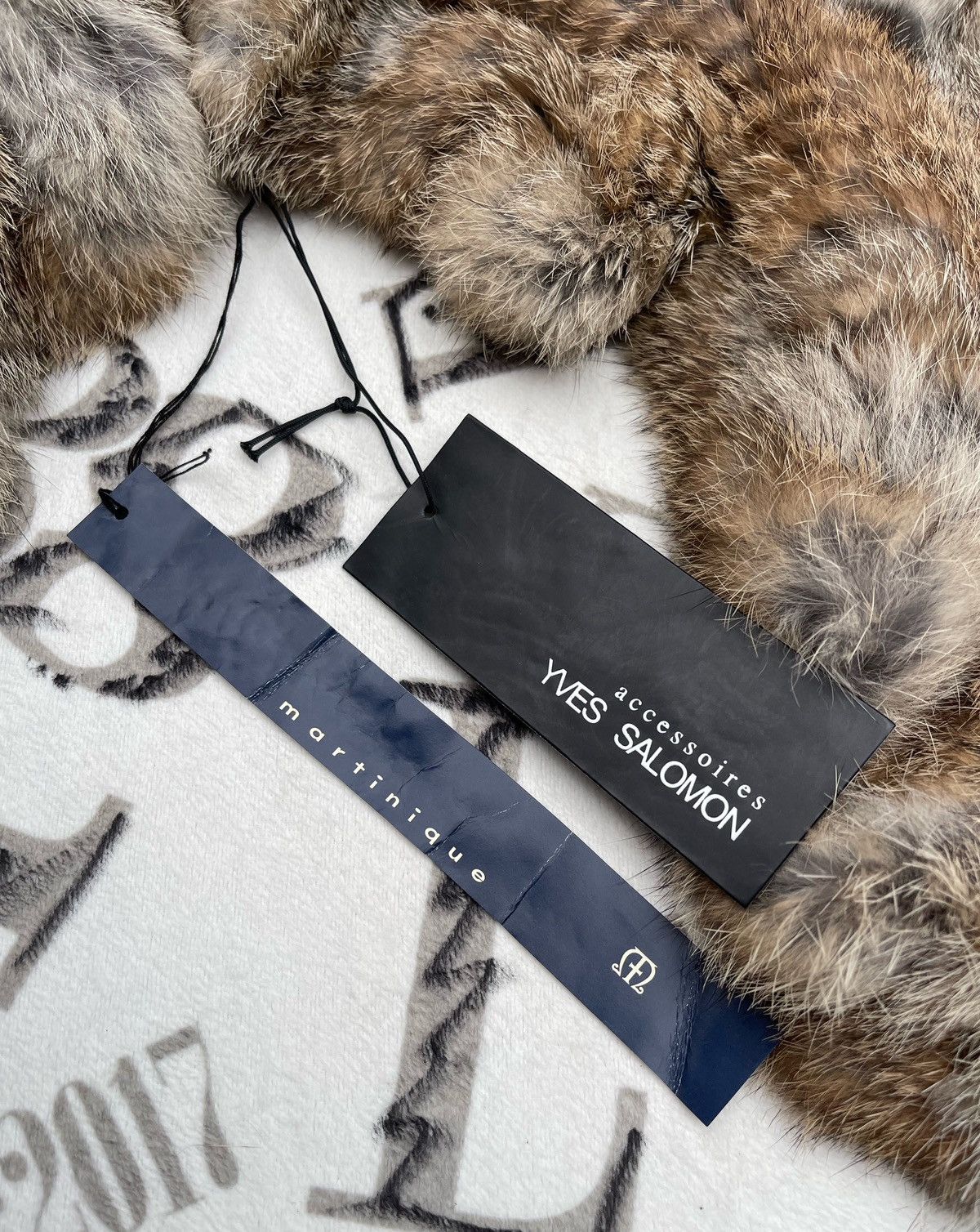 Yves Salomon 🔥 Yves Salomon Real Lapin Rabbit Fur Scarf Size ONE SIZE - 10 Thumbnail