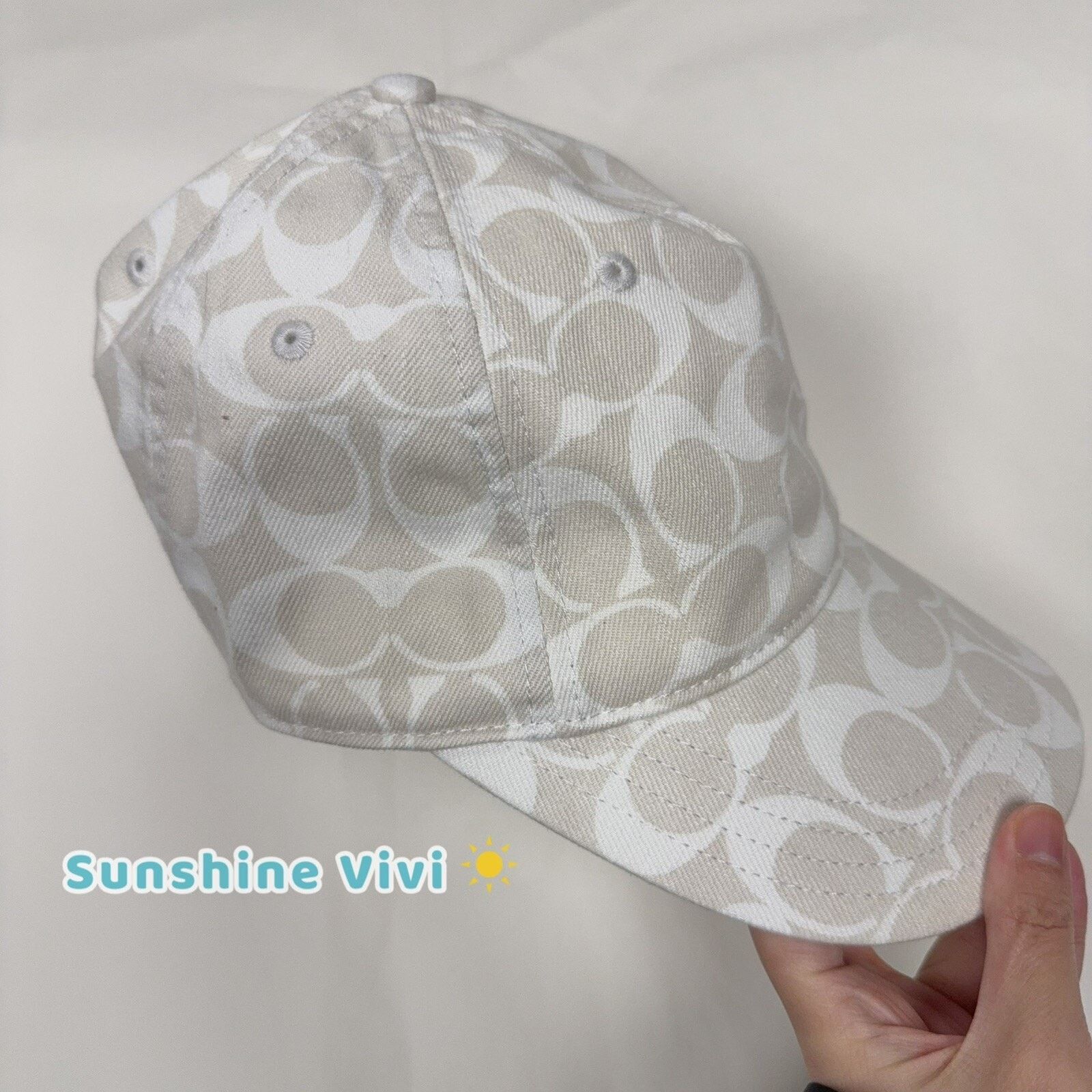 Coach NWT Coach C Denim Baseball Hat Chalk Adjustable CH404 Size ONE SIZE - 3 Thumbnail