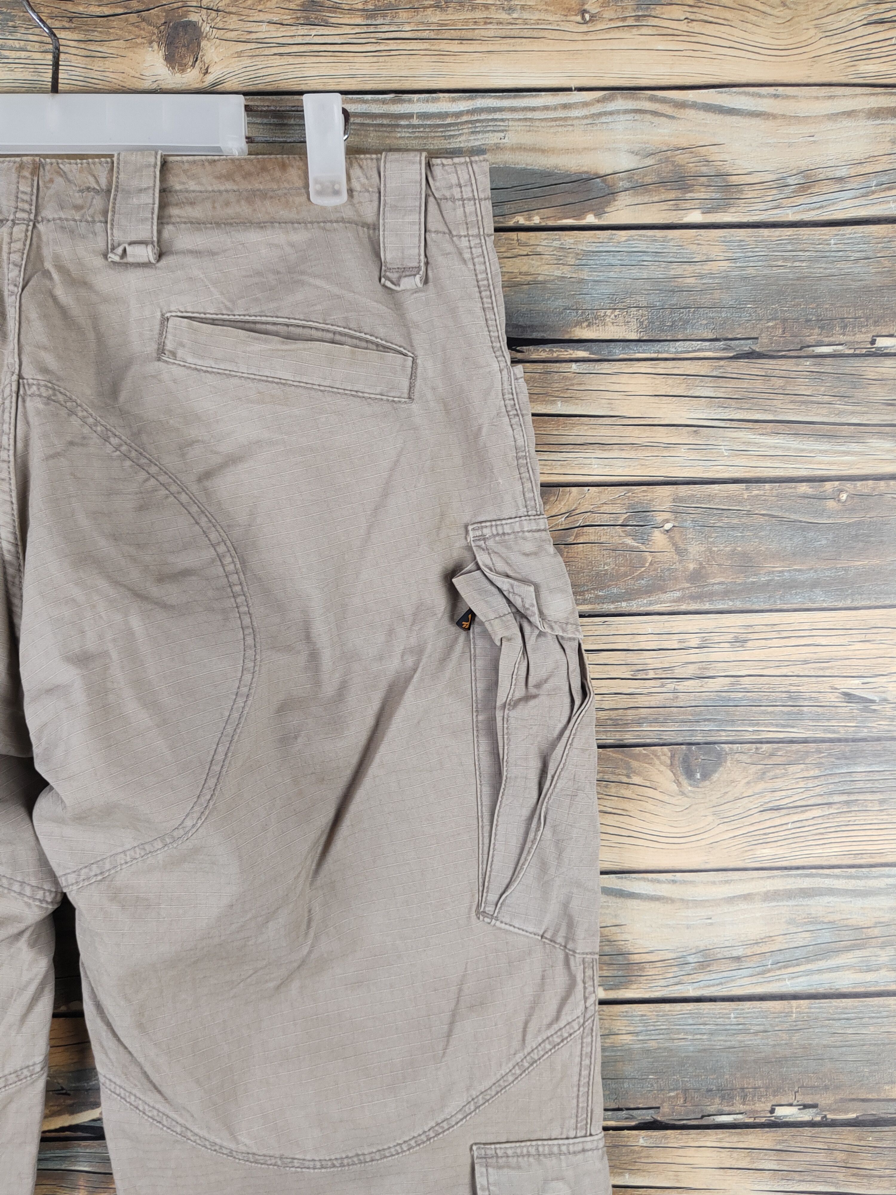 Alpha Industries DL Alpha Industries Beige Multipocket Cargo Pants #2370 Size US 36 / EU 52 - 11 Thumbnail