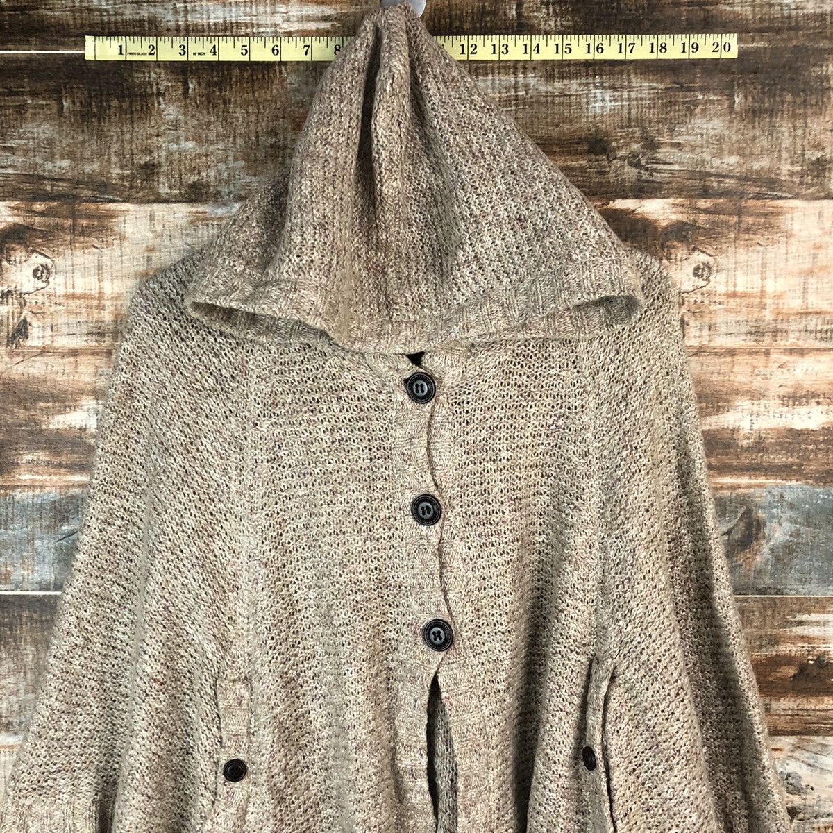 Japanese Brand Navy Natural Brown Cloaks Hoodie #A1518 Size US M / EU 48-50 / 2 - 5 Thumbnail