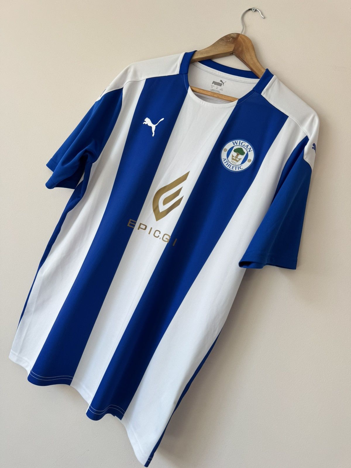 Puma Wigan Athletic 2021-2022 Home Soccer Jersey Football Shirt Size US XL / EU 56 / 4 - 3 Thumbnail