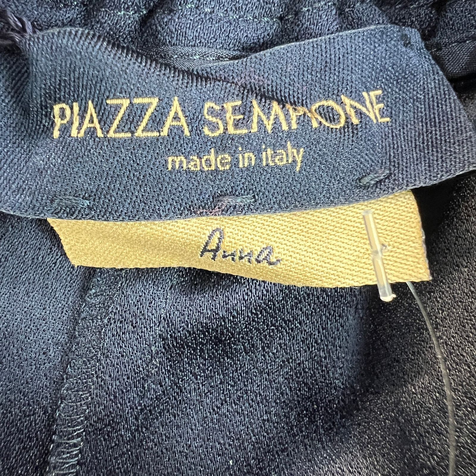 Piazza Sempione Piazza Sempione Womens Anna Pants Wide Leg Quiet Luxury 54 Size 40" / US 18 - 5 Thumbnail