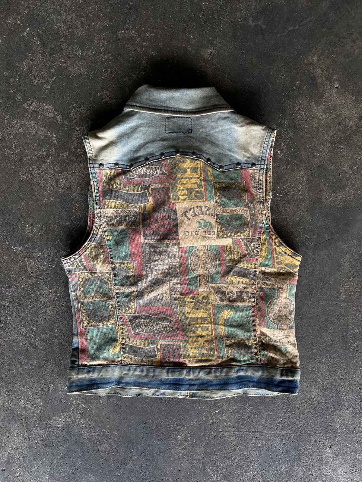 If Six Was Nine YEOMIGO PUNK DENIM VEST JACKET Size US S / EU 44-46 / 1 - 1 Thumbnail