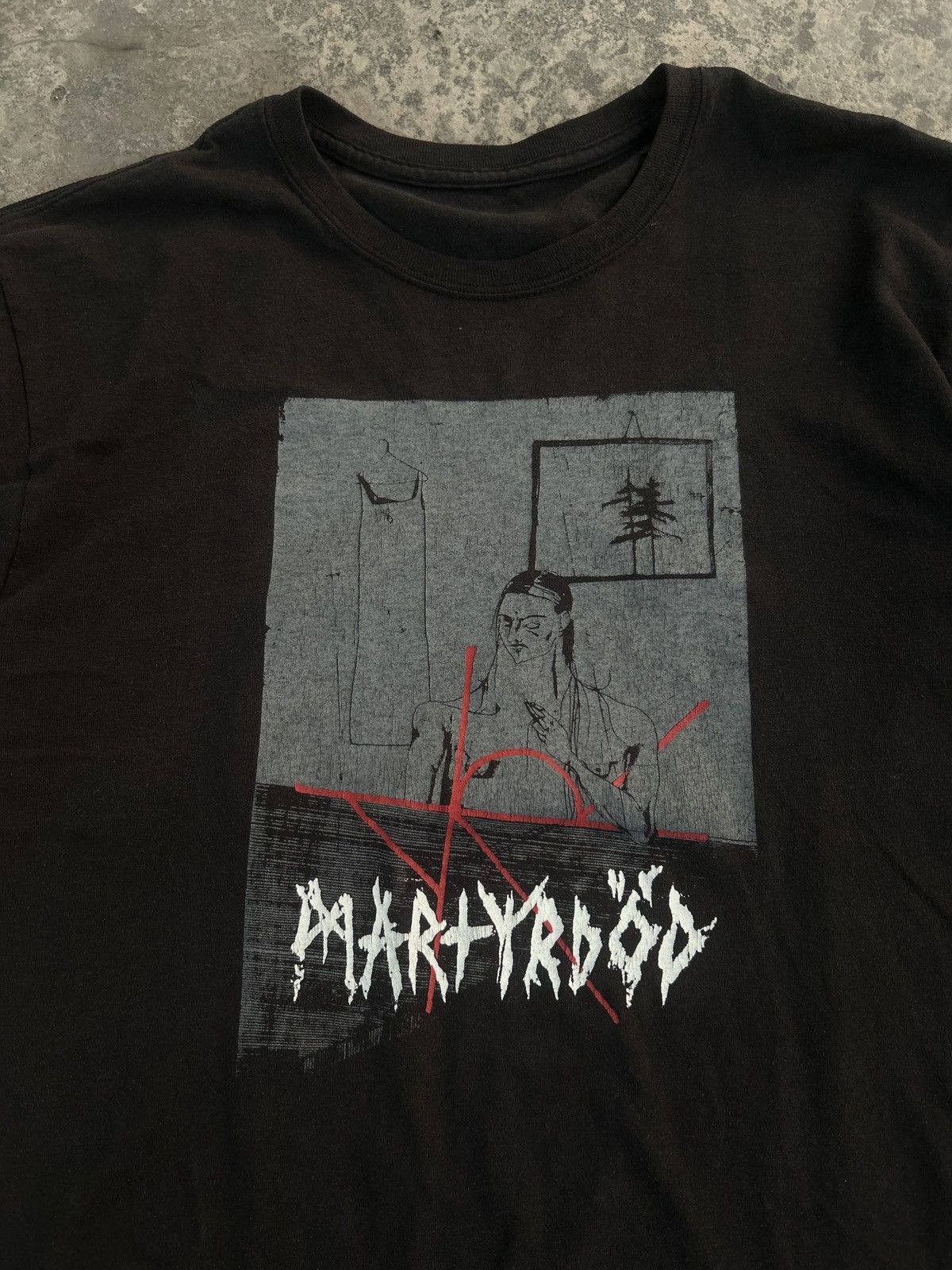 Band Tees Martyrdod band merch Swedish crustpunk blackened tshirt Size US M / EU 48-50 / 2 - 3 Thumbnail