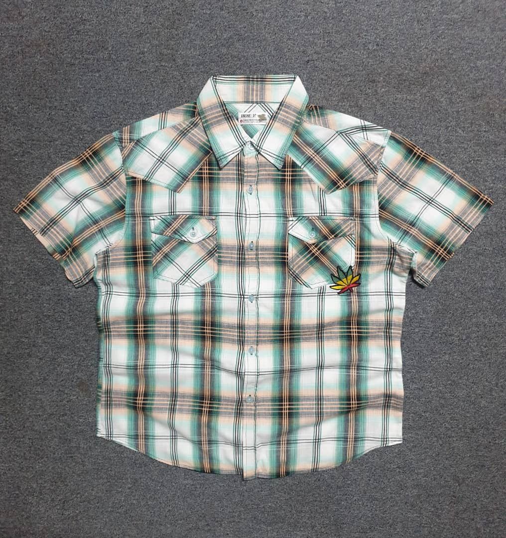 Bob Marley 💥Vache marijuana Japanese brand button ups shirt Size US L / EU 52-54 / 3 - 8 Thumbnail