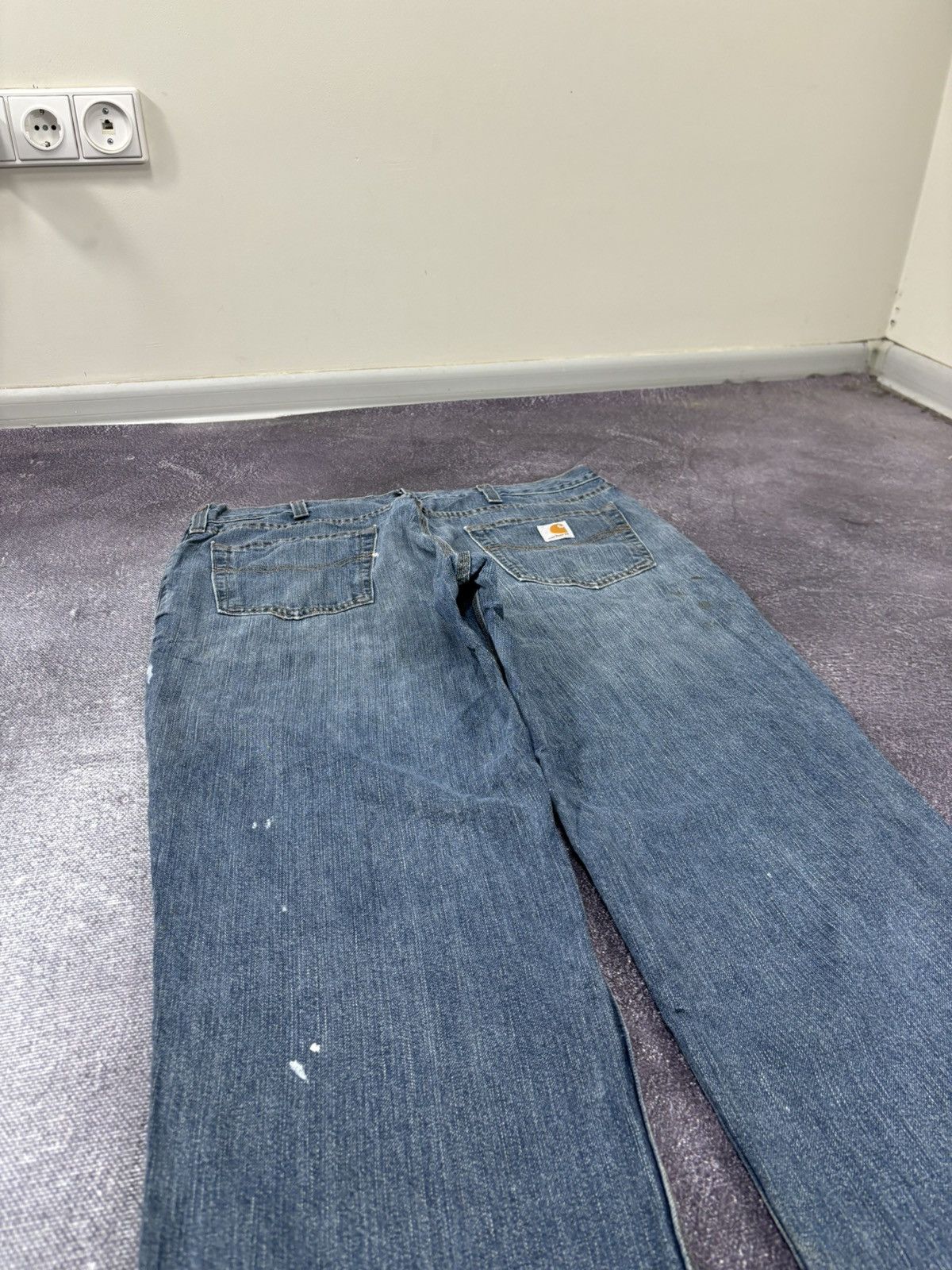 Carhartt Vintage 90s Carhartt USA Distressed Work Hype Baggy Jeans Size US 36 / EU 52 - 5 Thumbnail