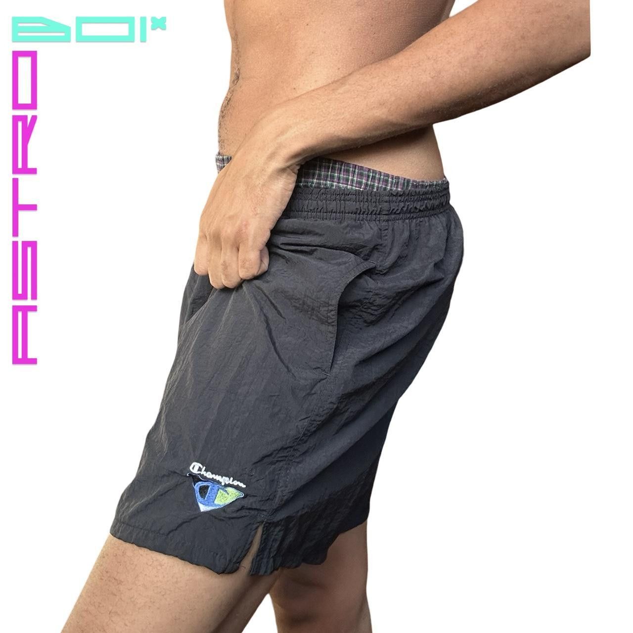 Champion Vintage Champion Men's Black Nylon Swim Shorts - xl Size US 34 / EU 50 - 3 Thumbnail