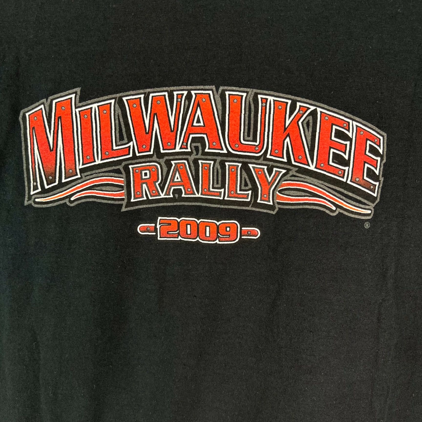 Fruit Of The Loom Fruit Of The Loom Mens T Shirt Black XL Short Sleeves Milwaukee Rally 2009 Size US XL / EU 56 / 4 - 2 Thumbnail