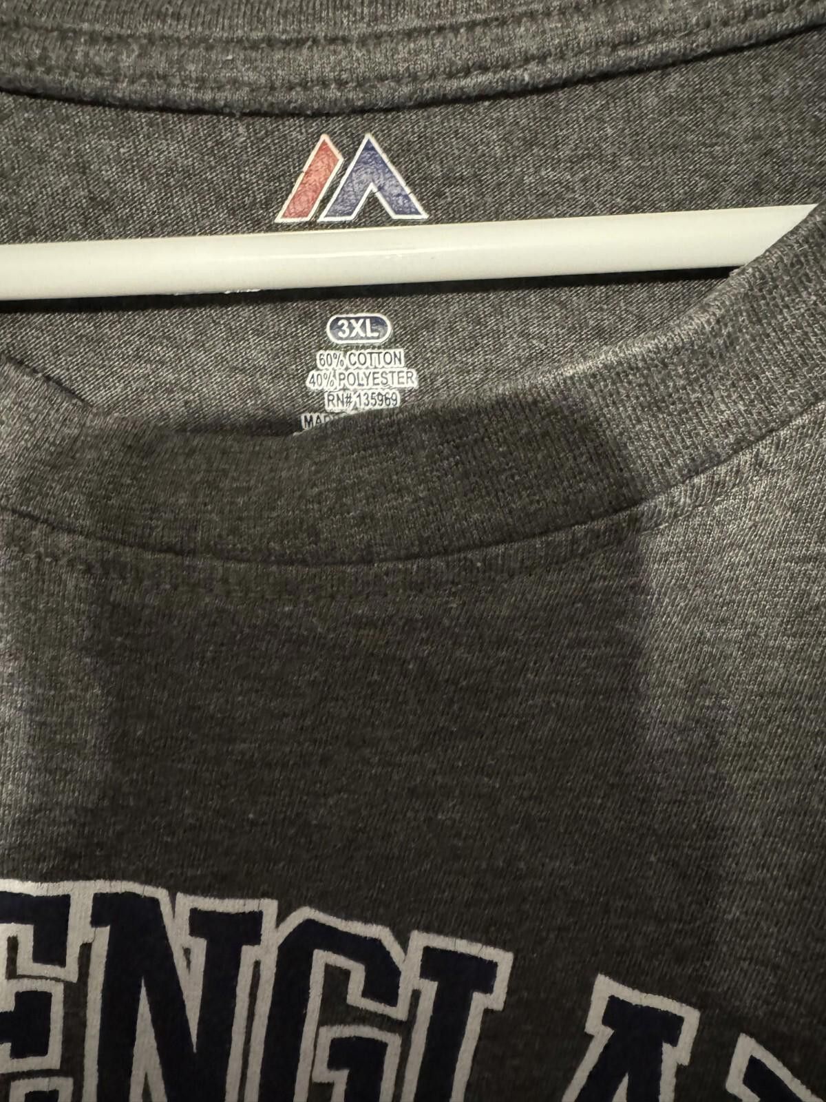 Majestic New England Patriots Majestic S/S T-Shirt Men 3XL Gray Size US XXL / EU 58 / 5 - 4 Thumbnail