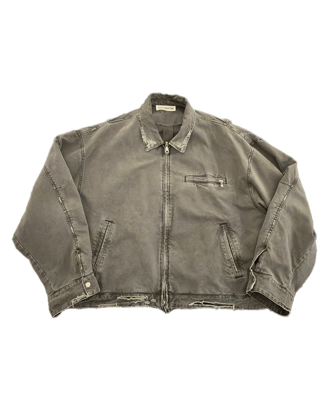 Cole Buxton Cole Buxton Gray Distressed Trucker Jacket SS25🔥 Size US L / EU 52-54 / 3 - 2 Thumbnail