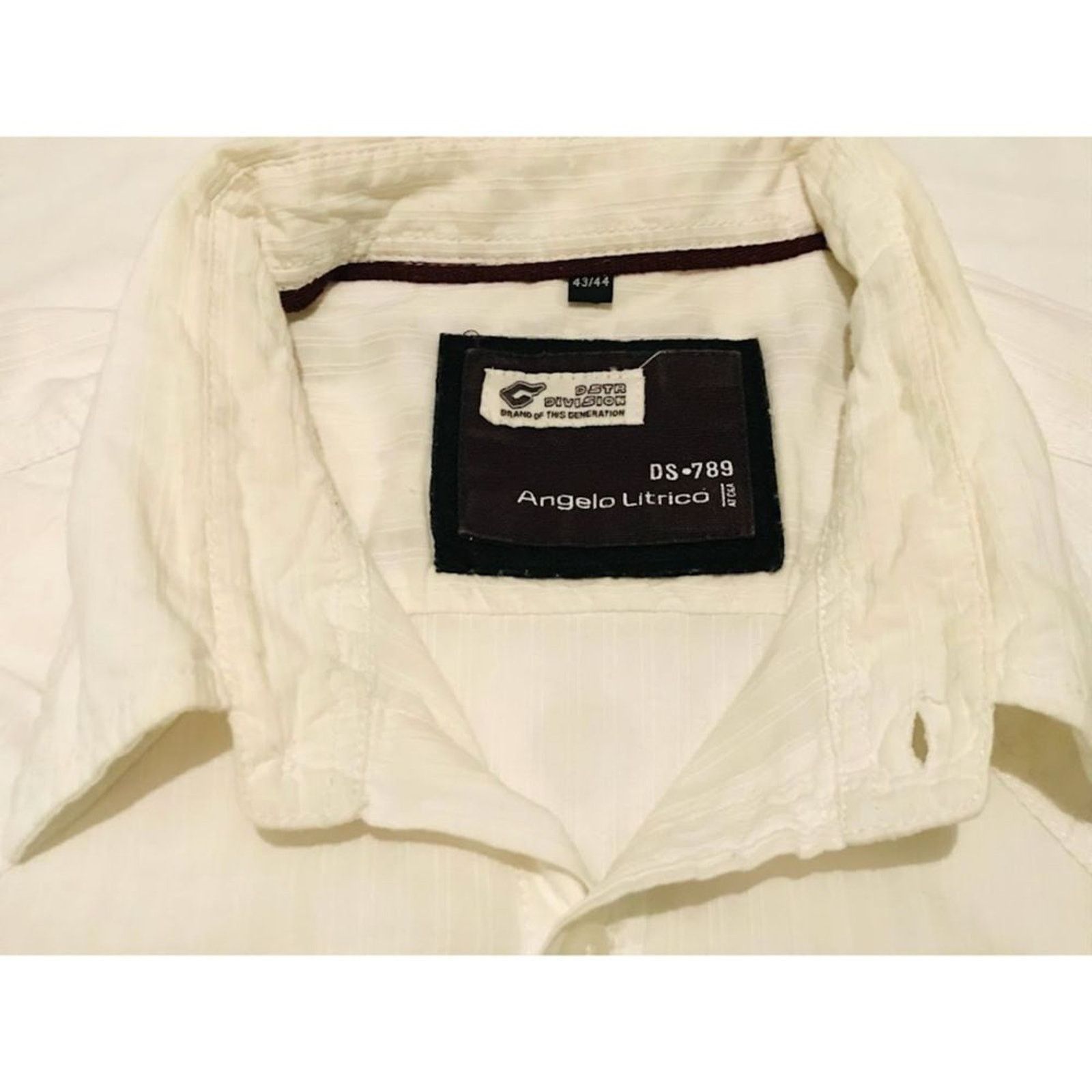 Angelo Litrico Vintage Angelo Litrico Men`s Shirt White Long 33/34 Eu Us L Size US L / EU 52-54 / 3 - 2 Thumbnail