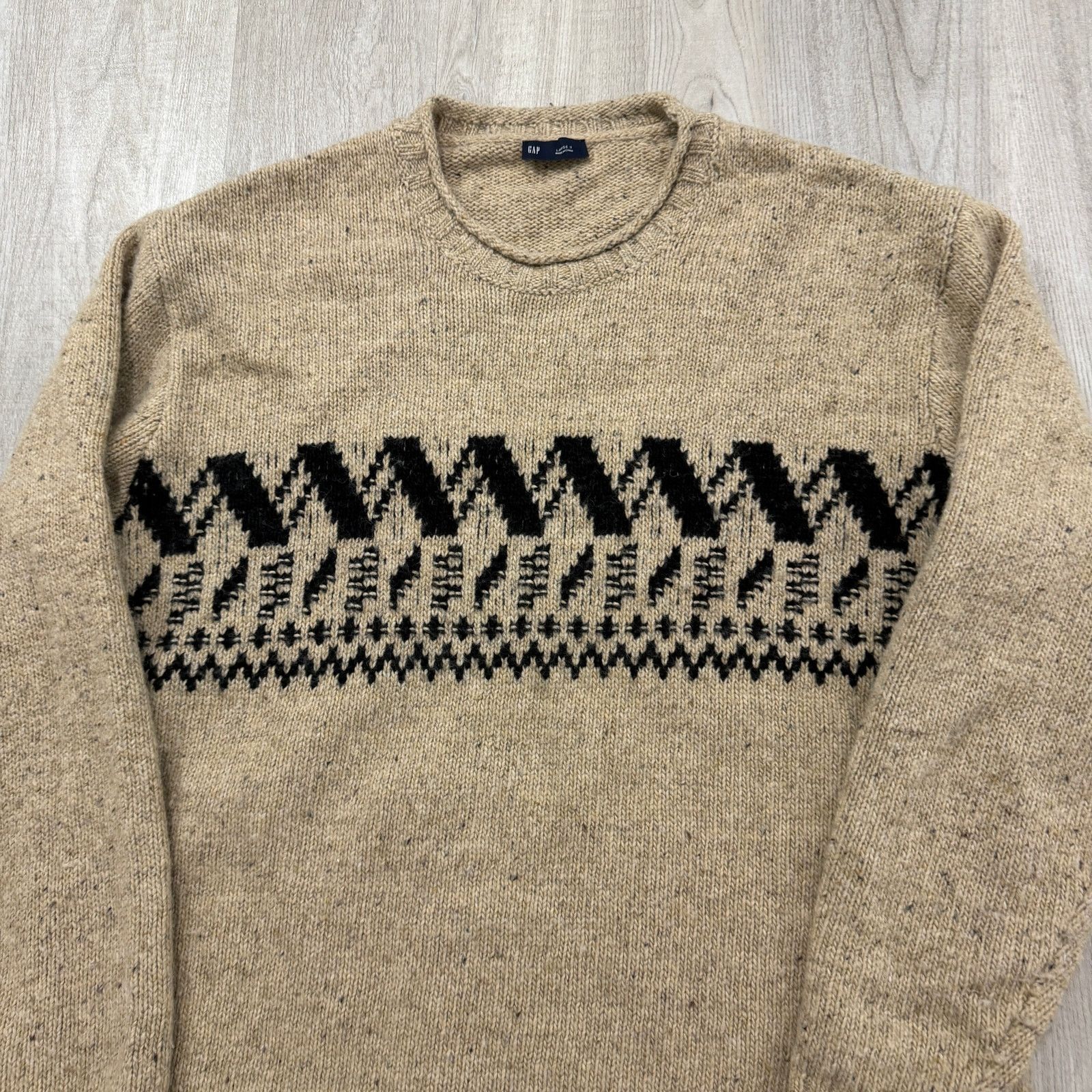 Gap Gap Wool Blend Roll Neck Fair Isle Sweater Men's Large Tall Size US L / EU 52-54 / 3 - 2 Thumbnail