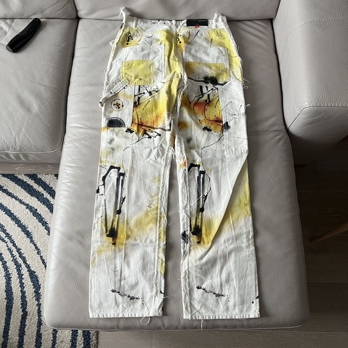 Futura × Off-White Off-White C/O Virgil Abloh X Futura denim carpenter pants Size US 30 / EU 46 - 2 Thumbnail