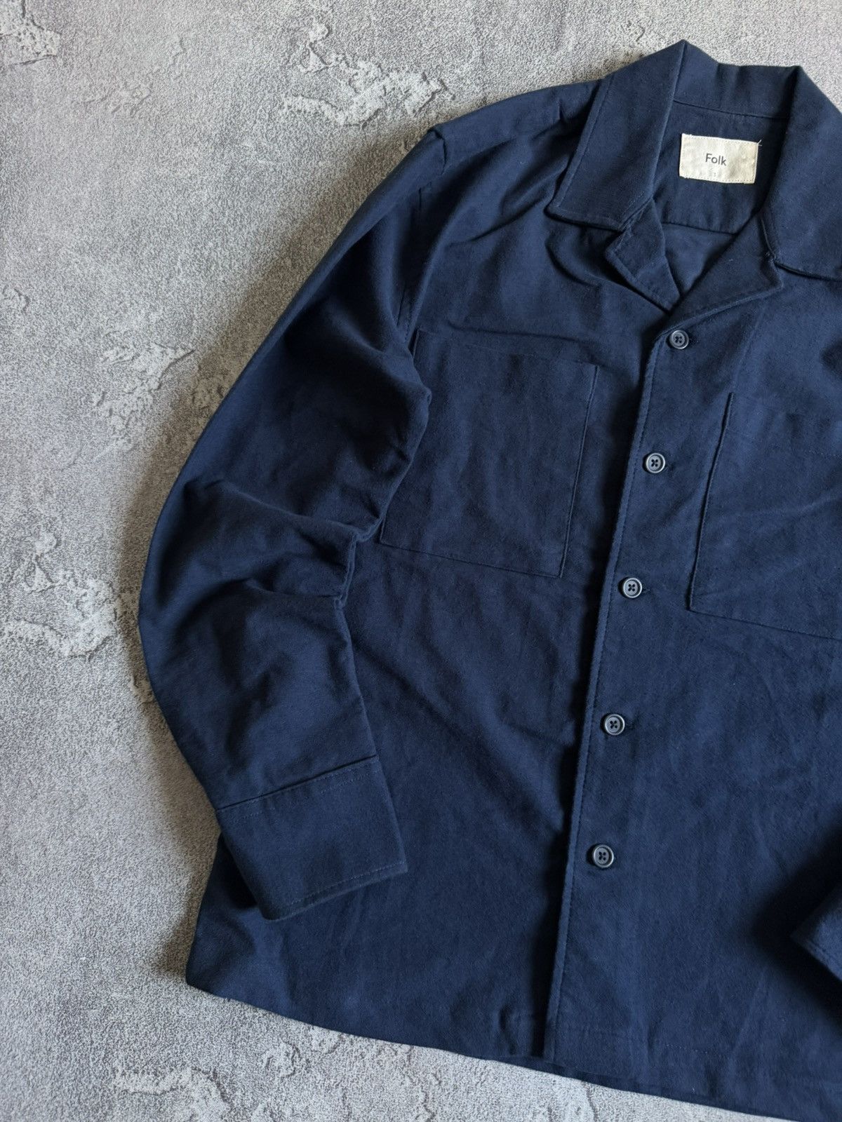 Folk Folk 3 button up overshirt long sleeve shirt light jacket Size US M / EU 48-50 / 2 - 3 Thumbnail