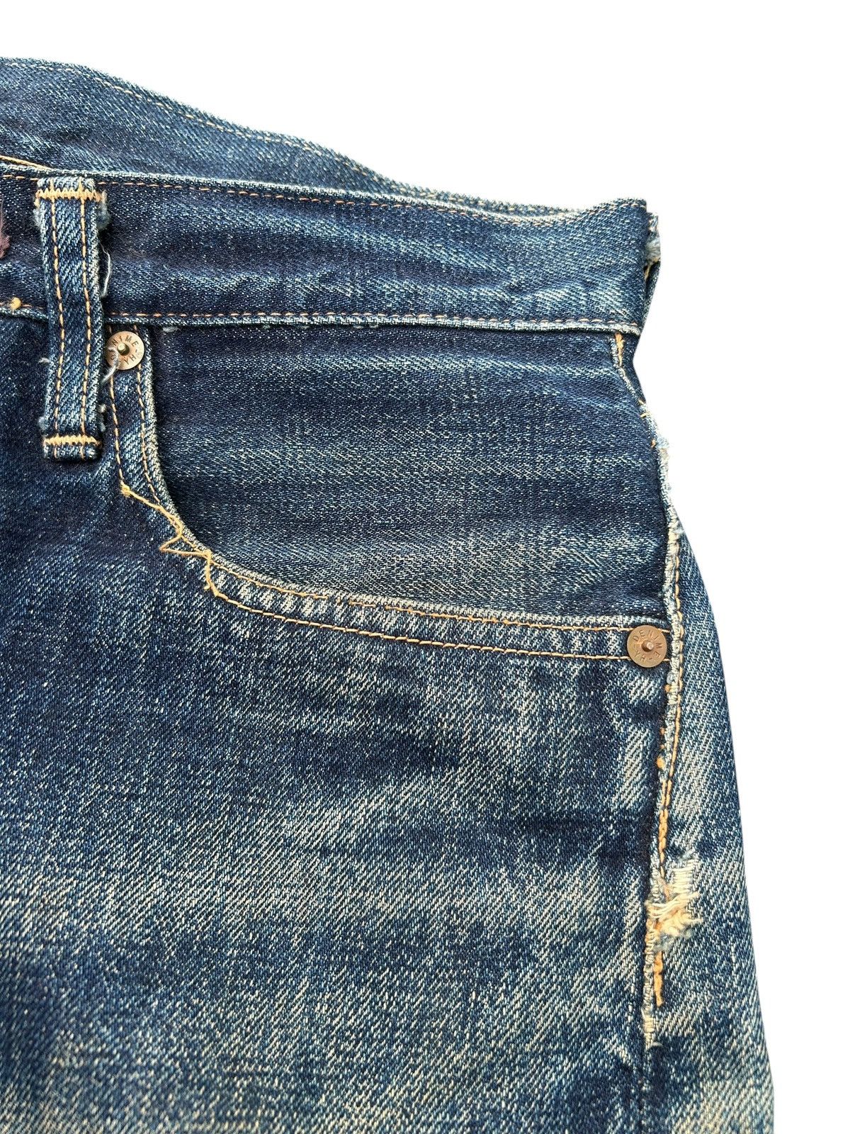 Kapital Vintage Denime Selvedge Distressed Denim Jeans Size US 30 / EU 46 - 9 Thumbnail