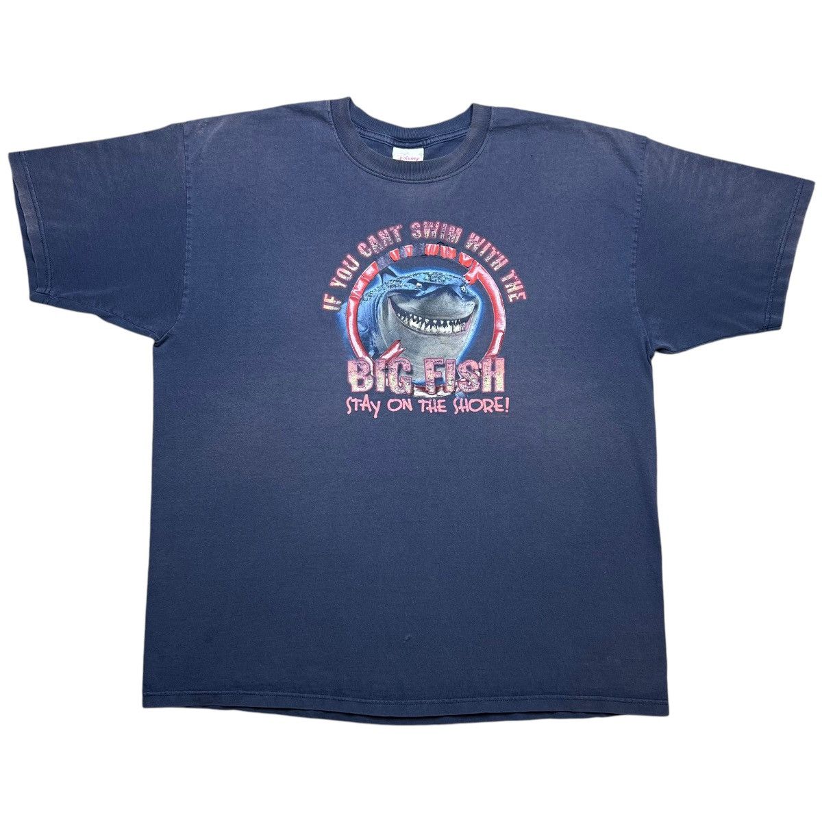 Disney × Vintage 2003 Finding Nemo Shark Can’t Swim With Big Fish Disney Tee Size US XXL / EU 58 / 5 - 1 Thumbnail