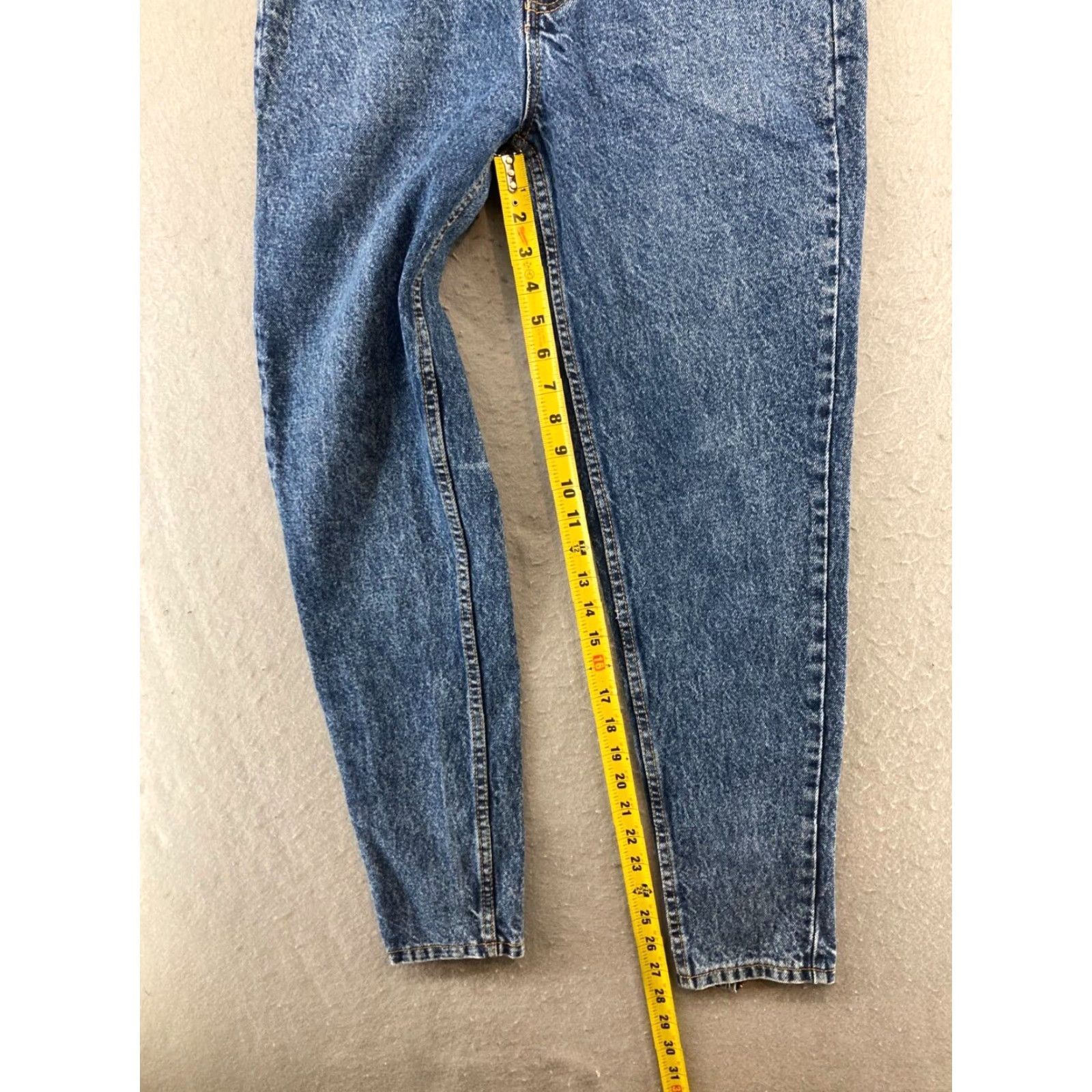 Jordache Jordache Womens High Rise Tapered Jeans 26W 2 Regular Fit Blue Cotton 80s 90s Vintage Size 26" / US 2 / IT 38 - 5 Thumbnail