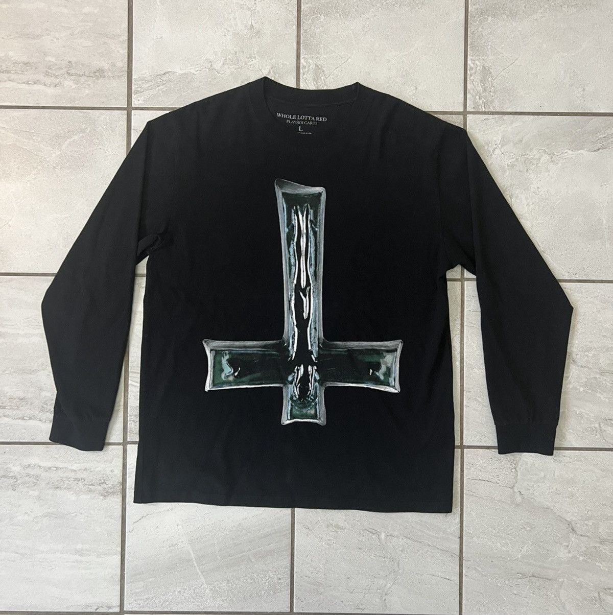 Playboi Carti PLAYBOY CARTI WHOLE LOTTA RED TOUR Saint Peters Cross WLR Size US L / EU 52-54 / 3 - 1 Thumbnail