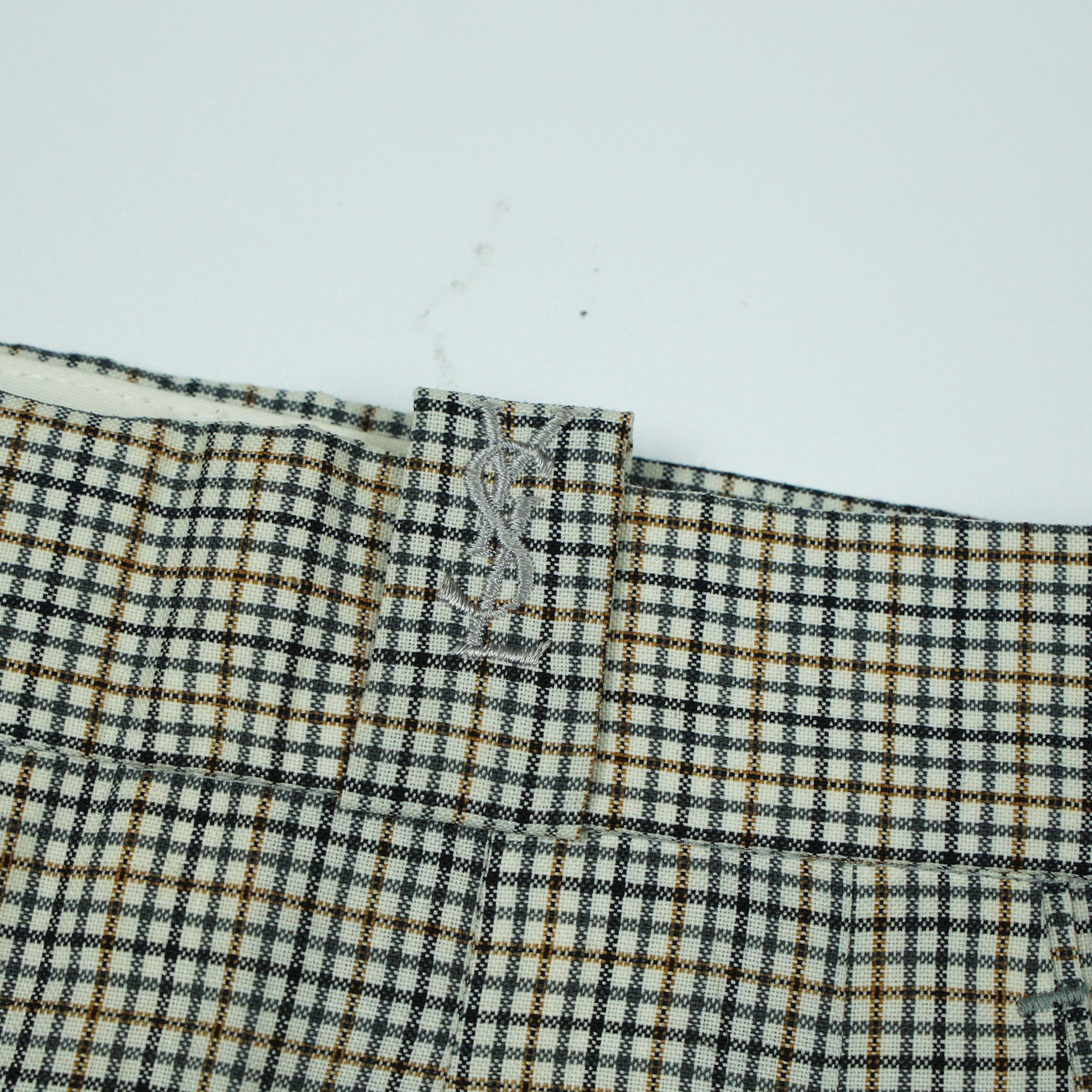 Yves Saint Laurent *NoTariff 90s Yves Saint Laurent Plaid Pants Size 28" / US 6 / IT 42 - 3 Thumbnail