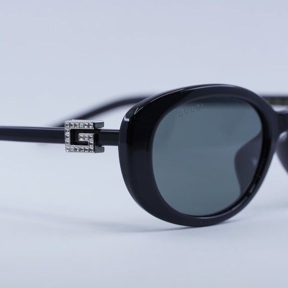 Gucci 🕶️ New Gucci GG1684SA 002 Sunglasses - Shiny Black Frame Size ONE SIZE - 5 Thumbnail