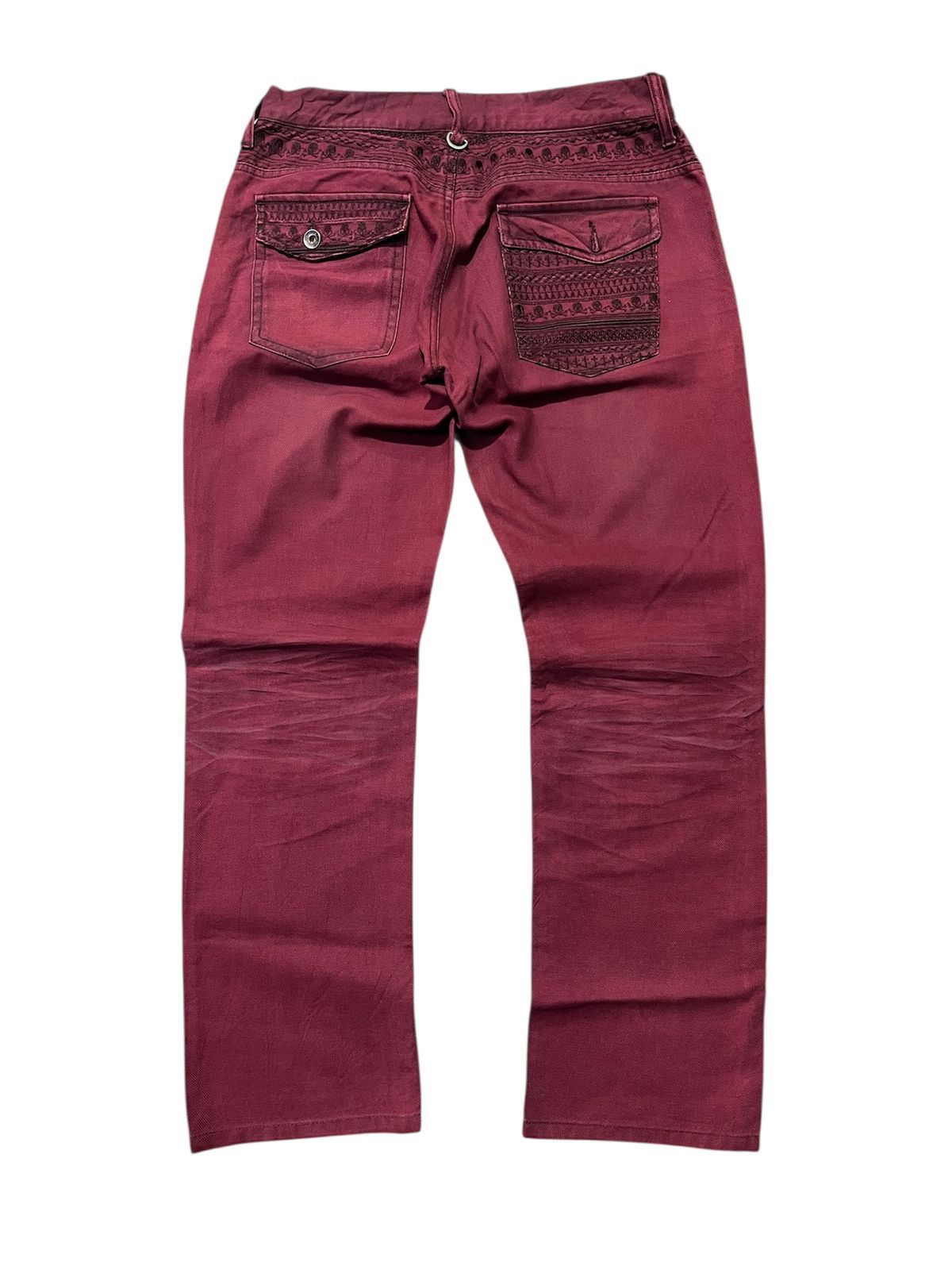 semanticdesign Semantic Design Skull Stitch Flared Pants Size US 31 - 1 Thumbnail