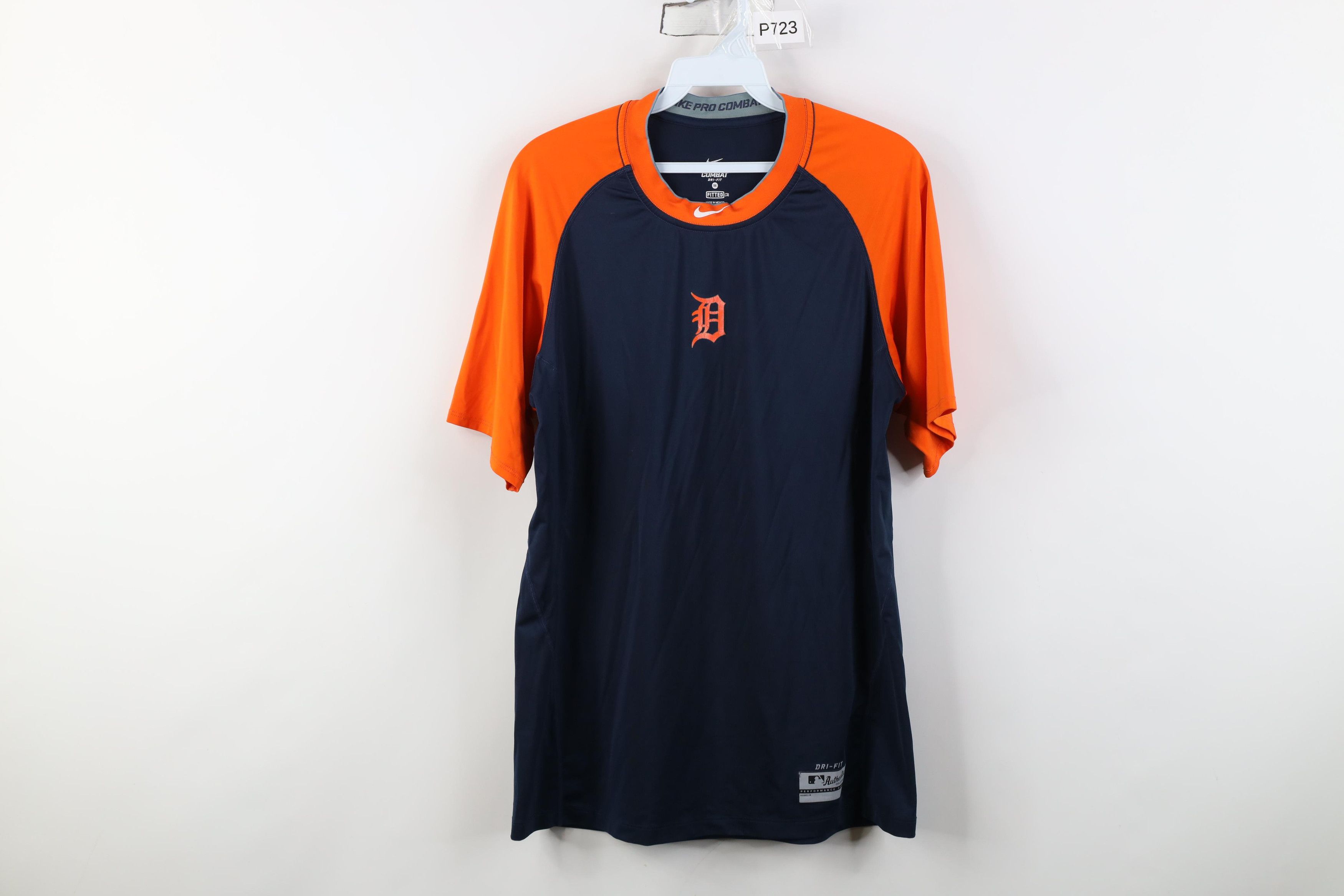 Nike Nike Pro Combat Detroit Tigers Baseball Fitted T-Shirt Size US M / EU 48-50 / 2 - 1 Thumbnail