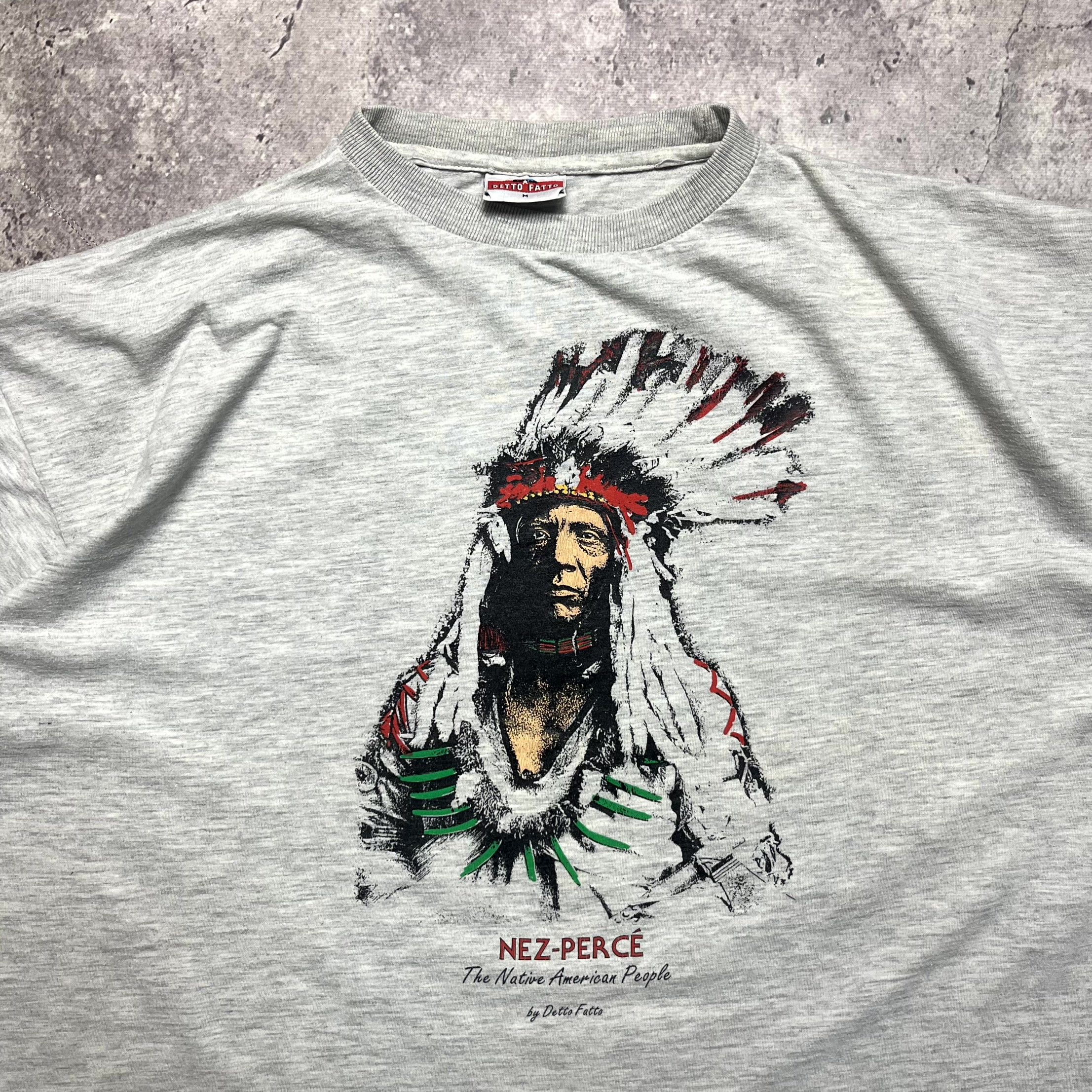 Vintage Vintage Native American Grey Boxed T-Shirt Size M Size US M / EU 48-50 / 2 - 3 Thumbnail