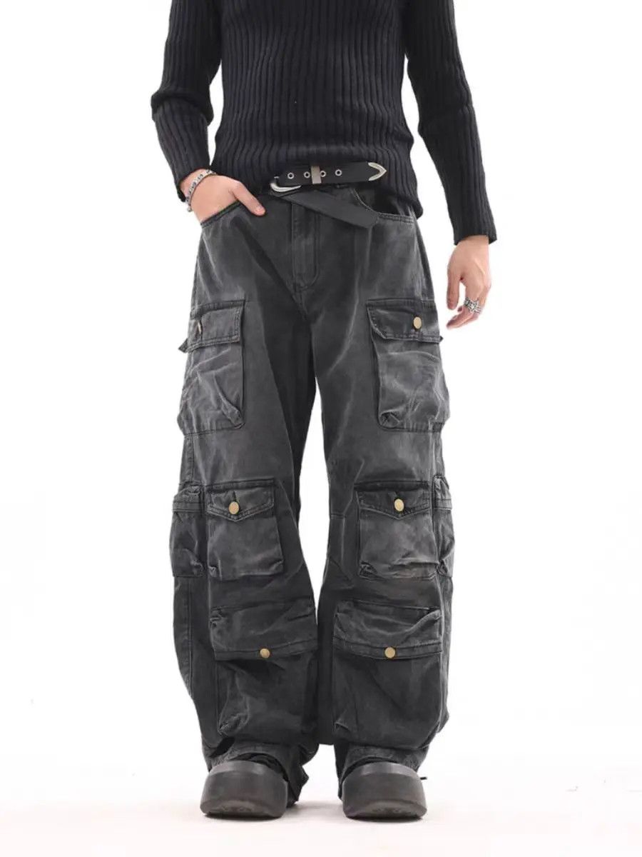 Designer × Japanese Brand Vintage Streetwear Hip Hop Loose Casual Pants Size US 33 - 1 Thumbnail