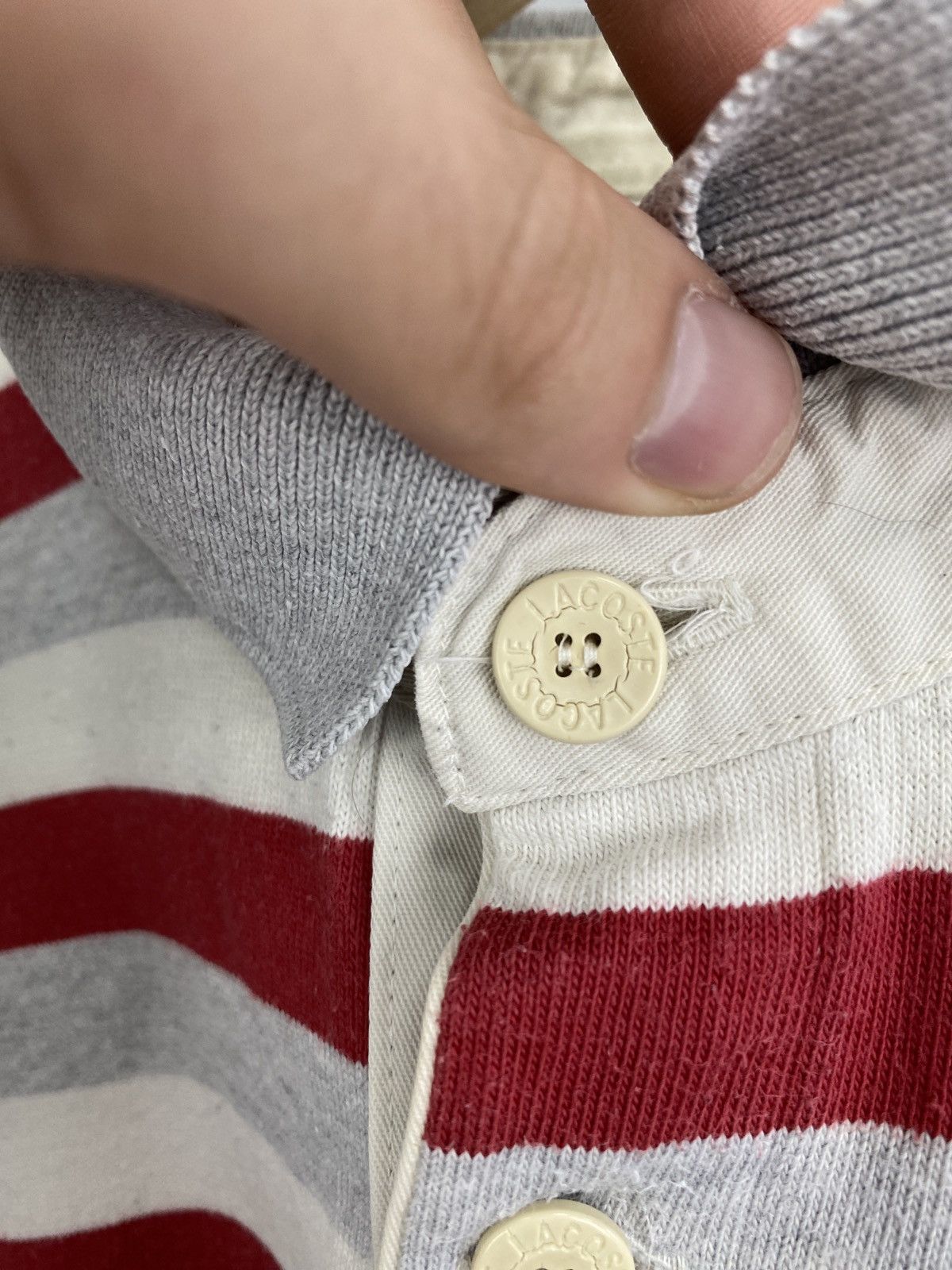 Lacoste 🇫🇷 Vintage 90s Lacoste Polo Long Sleeve made in France Y2K Size US M / EU 48-50 / 2 - 10 Thumbnail