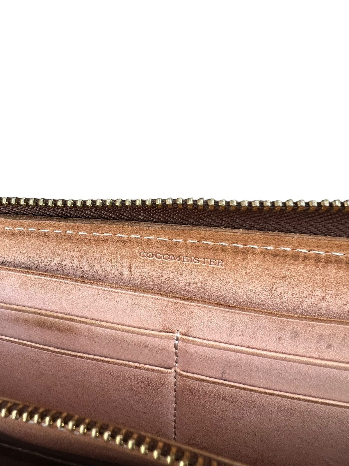 Leather RARE! Patina Woven Leather Cocomeister Wallet Purse Size ONE SIZE - 22 Thumbnail