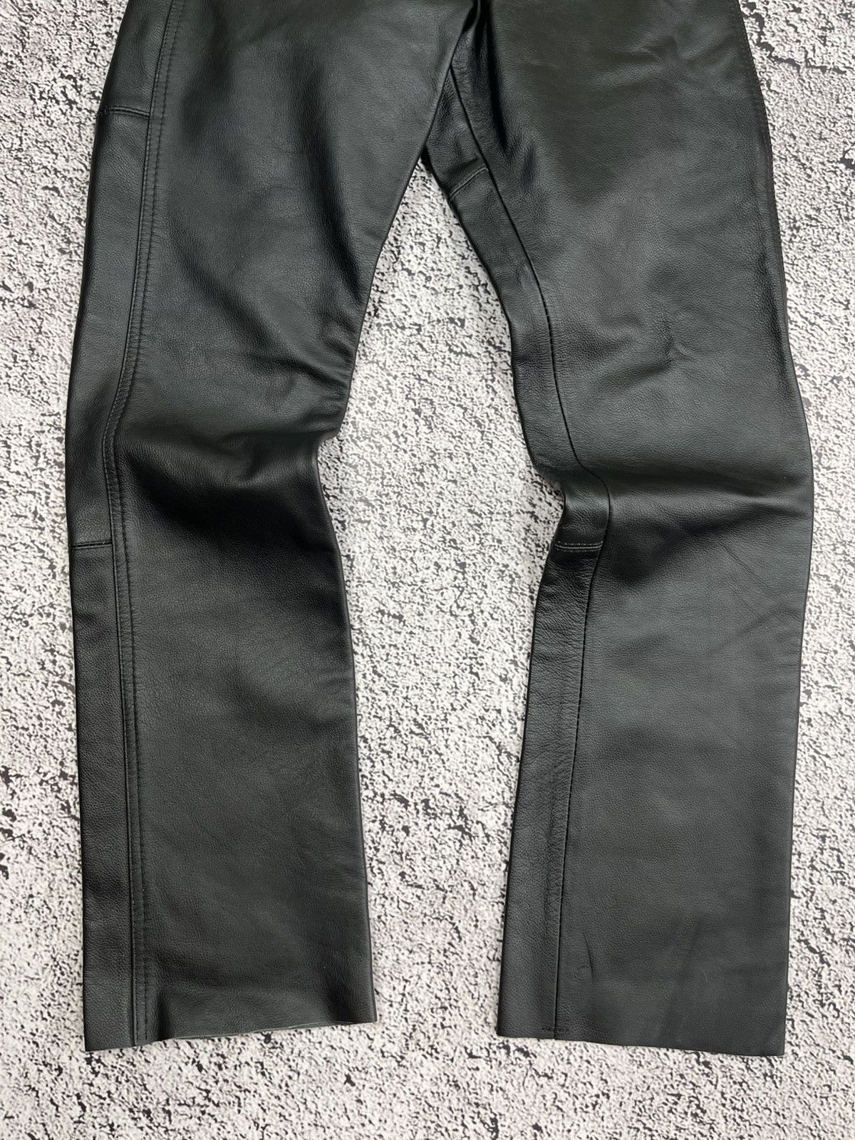 Leather Vintage 90s Leather Biker Opium Gothic Pants Rave Size 27" / US 4 / IT 40 - 5 Thumbnail