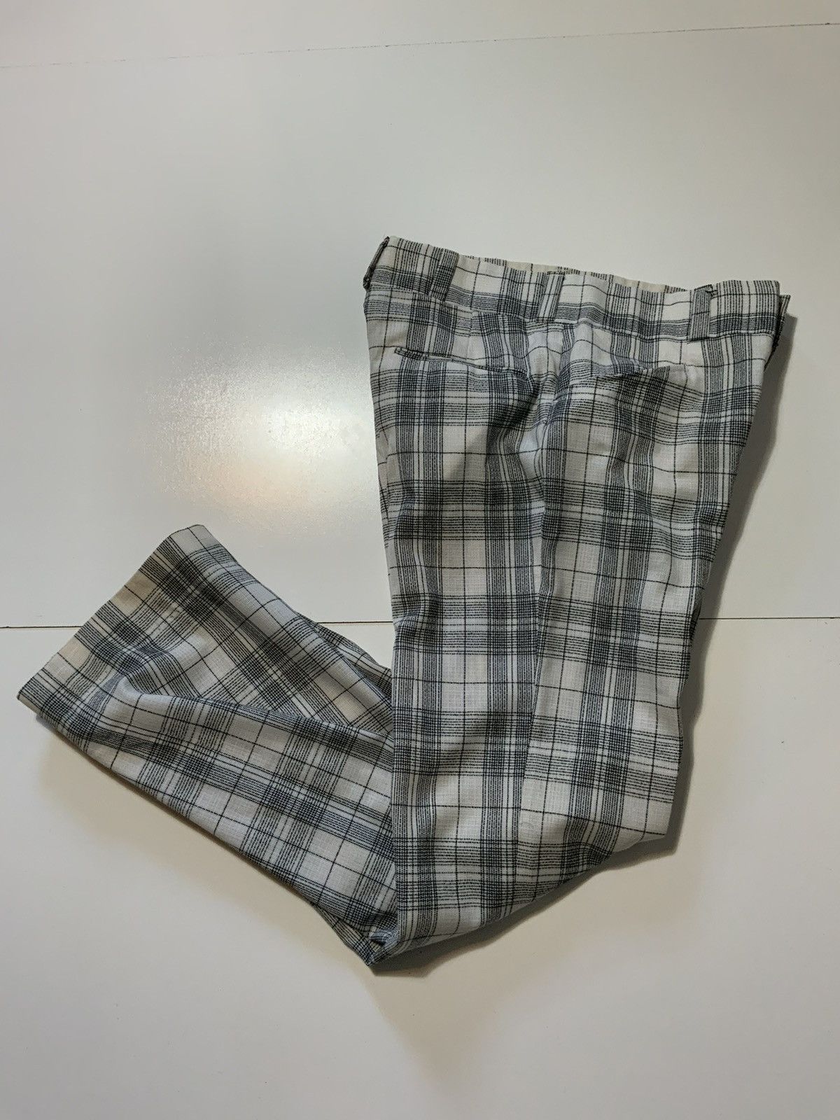 Vintage 70s PenWest Western Leisure Rockabilly Plaid Cowboy Pants Size US 32 / EU 48 - 2 Thumbnail