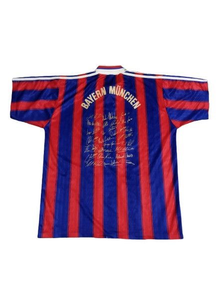 Adidas 1995/97 Bayern Munich Commemorative Signed Jersey Size US XL / EU 56 / 4 - 2 Thumbnail