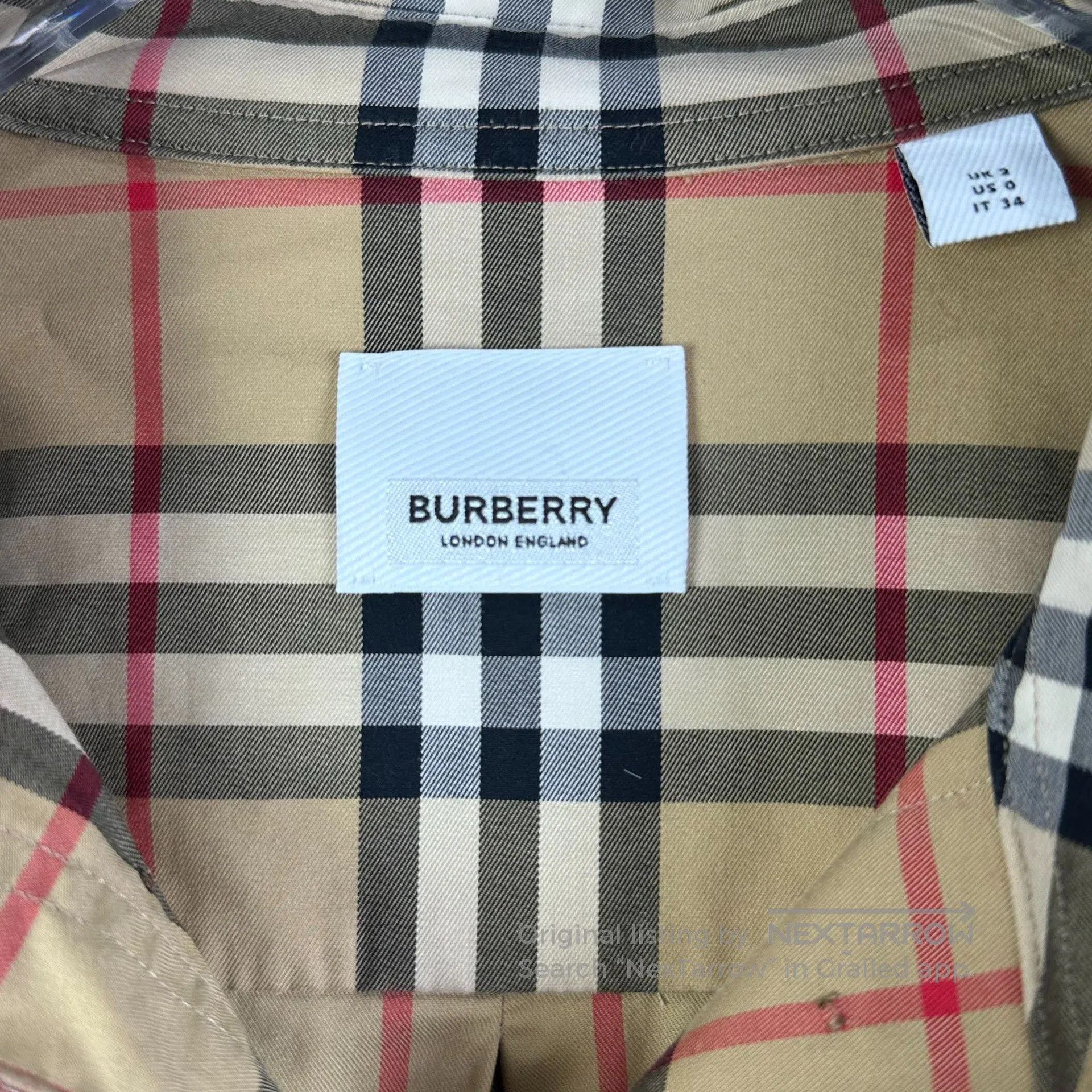 Burberry Burberry Plaid Shirt Women's UK2. Size M / US 6-8 / IT 42-44 - 7 Thumbnail