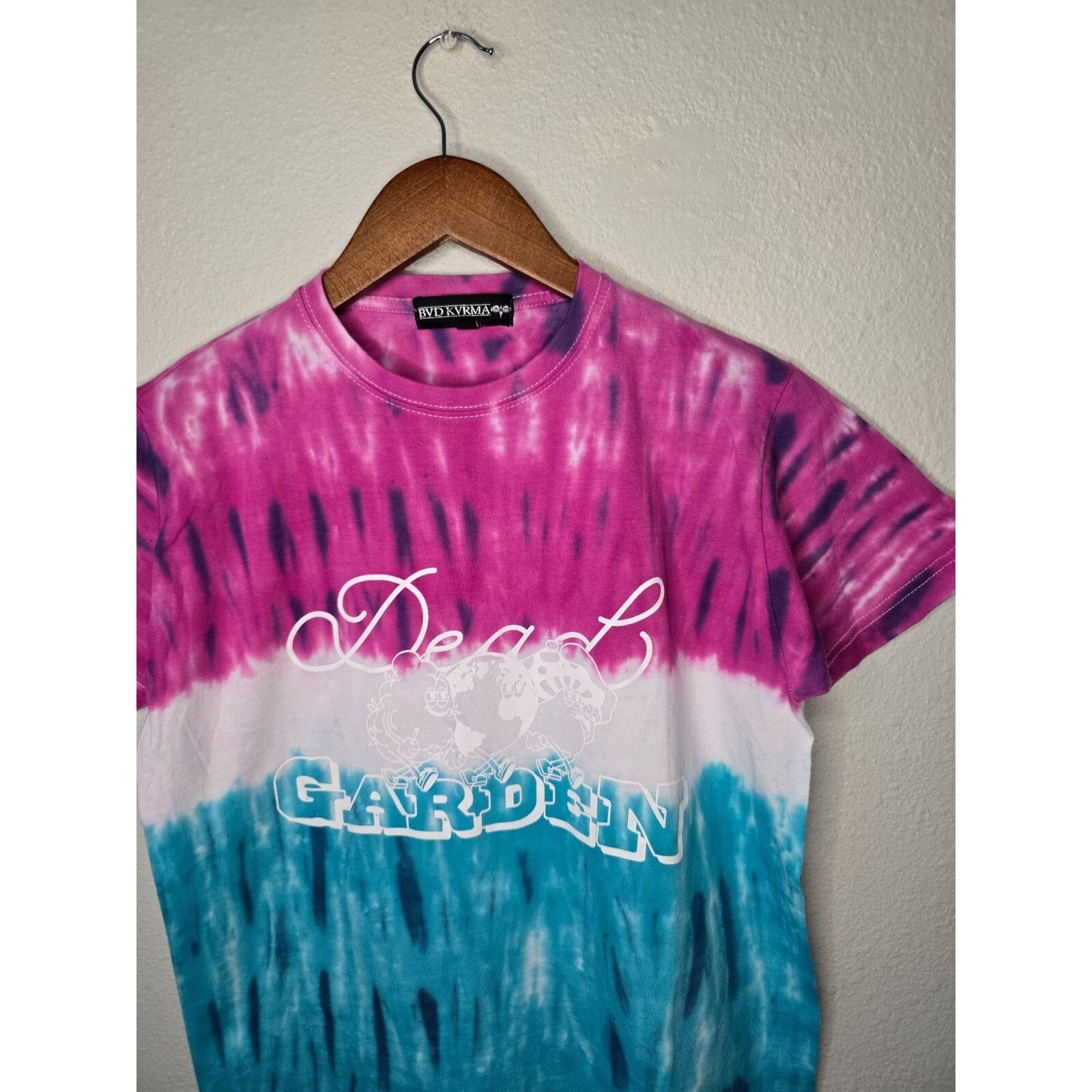 Vintage Dead Garden Shirt Tie Dye Tee Purple Blue BVD KVRMA Large Size US L / EU 52-54 / 3 - 5 Thumbnail